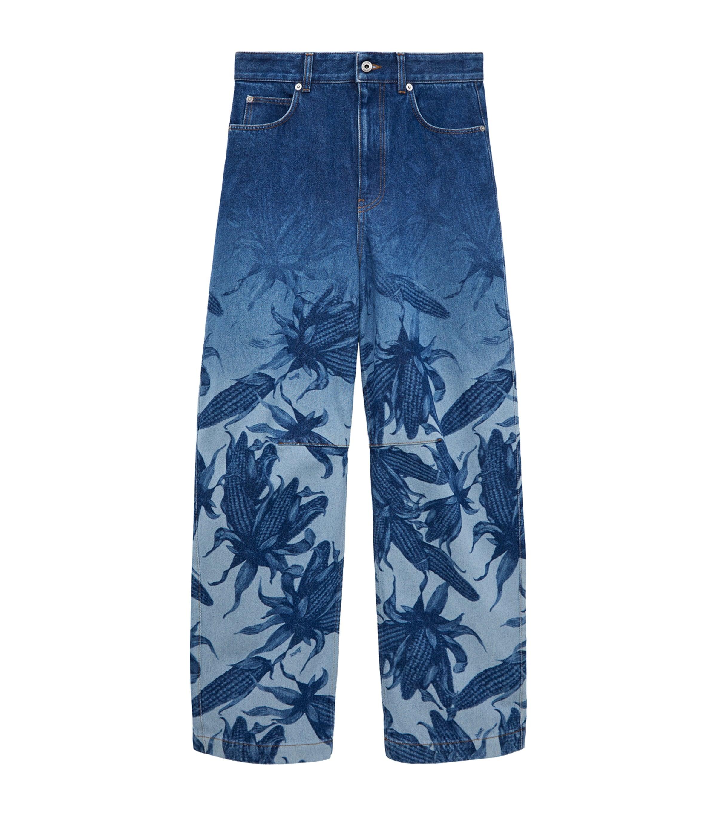 LOEWE x Paula’s Ibiza Anagram Barrel Jeans by LOEWE