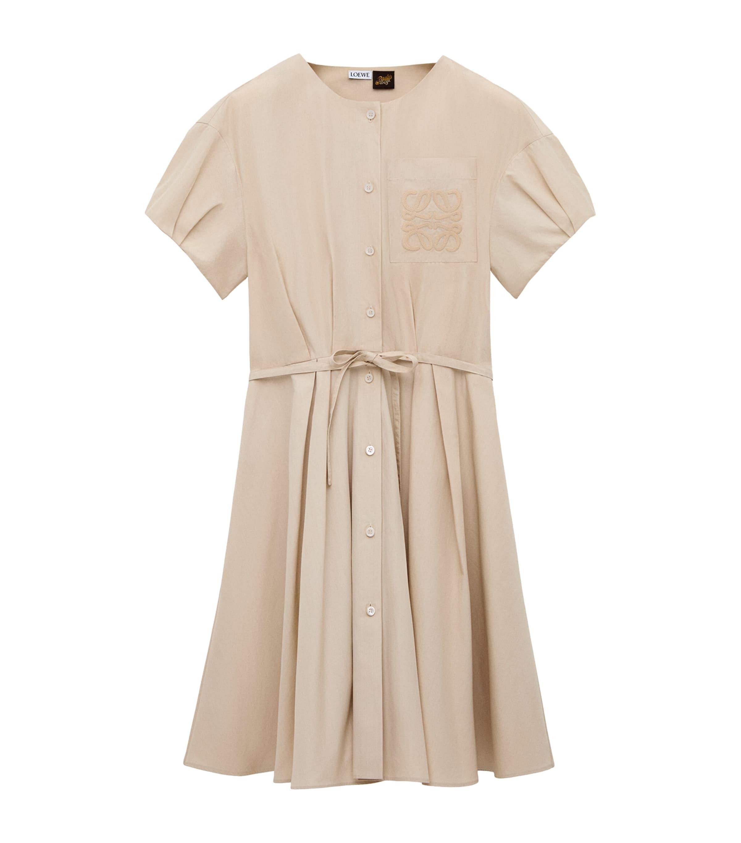 LOEWE x Paula's Ibiza Cotton-Blend Anagram Shirt Dress by LOEWE