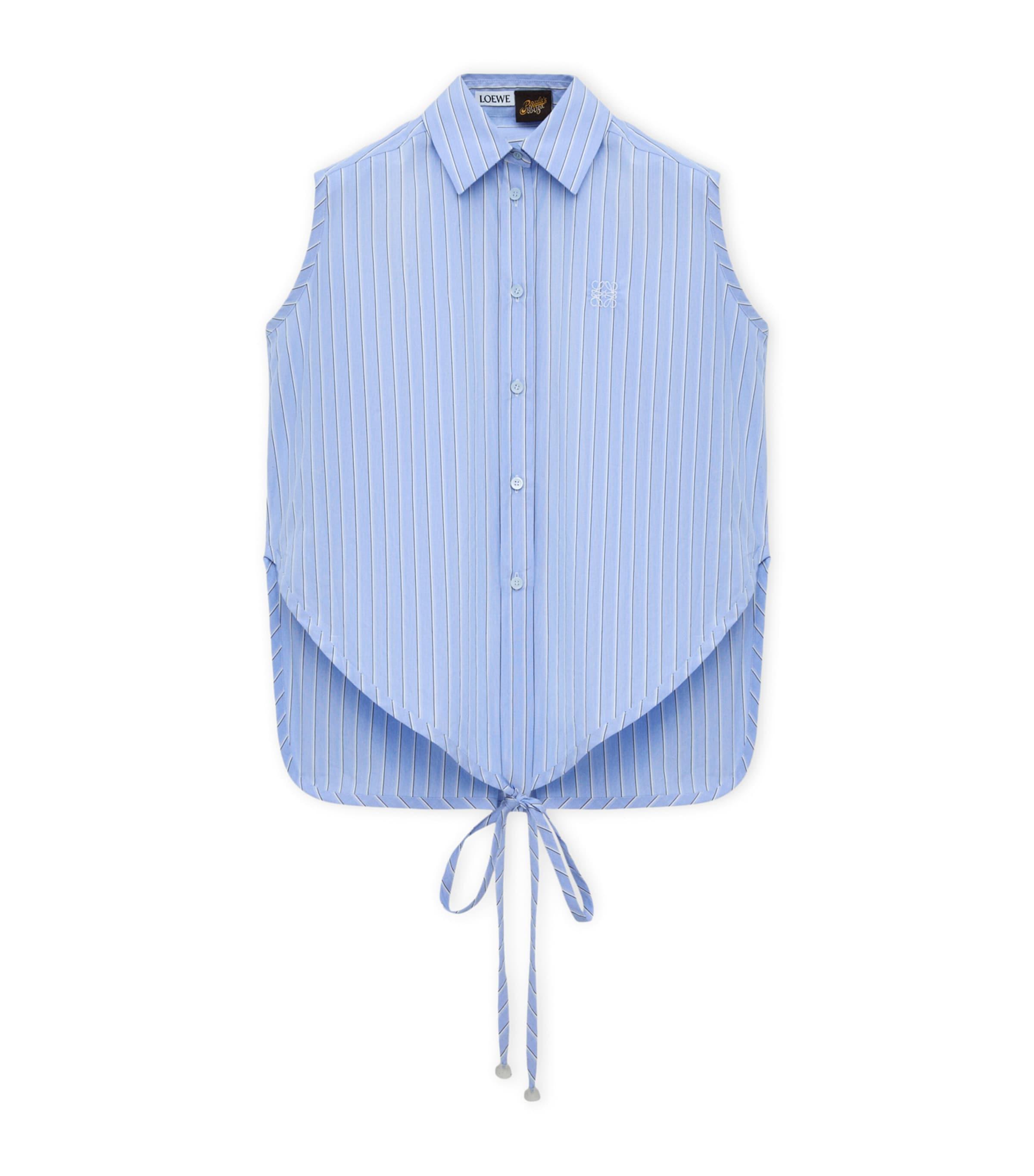 LOEWE x Paula's Ibiza Cotton-Blend Stripe Sleeveless Shirt by LOEWE