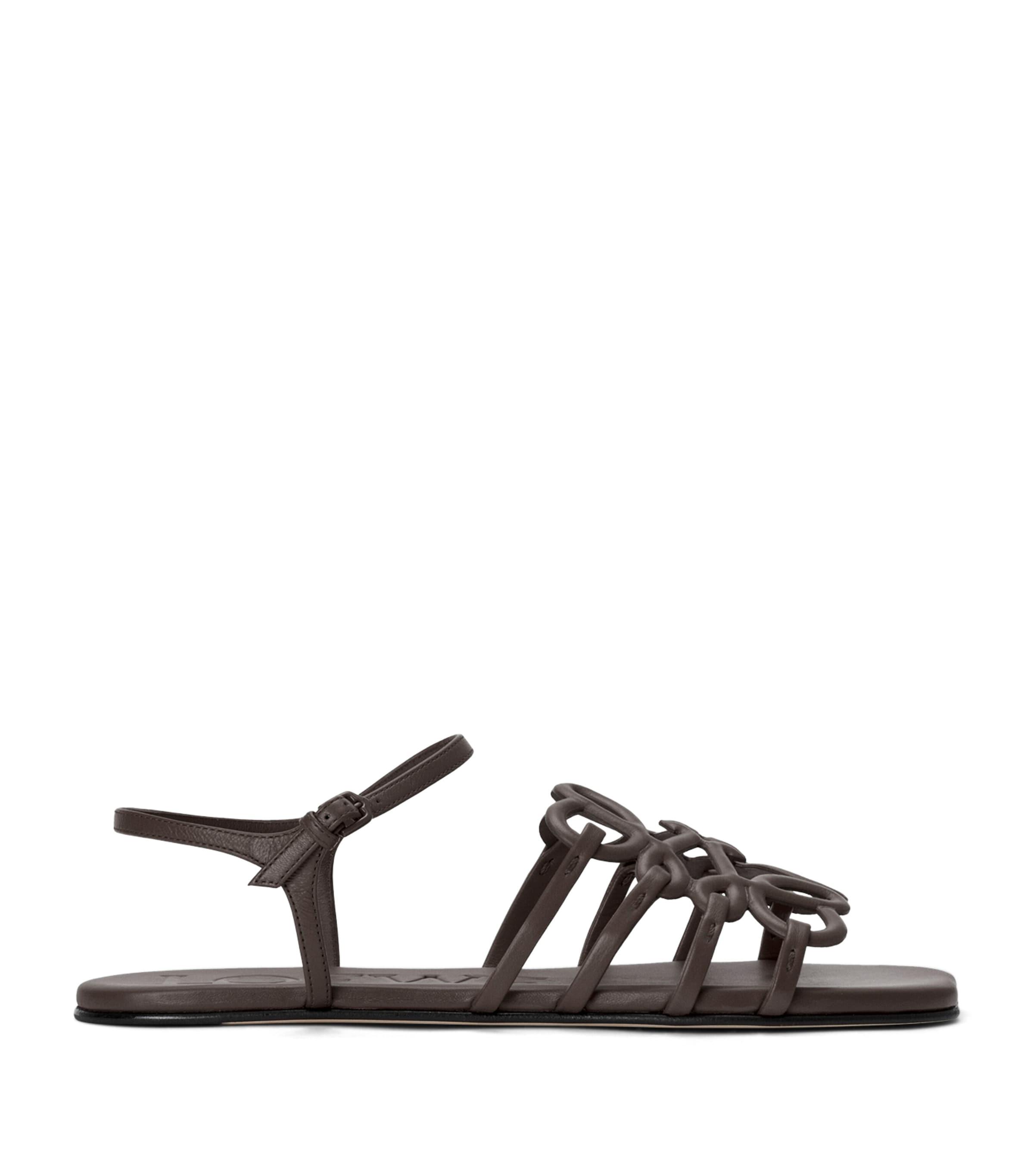 LOEWE x Paula's Ibiza Leather Petal Anagram Sandals by LOEWE
