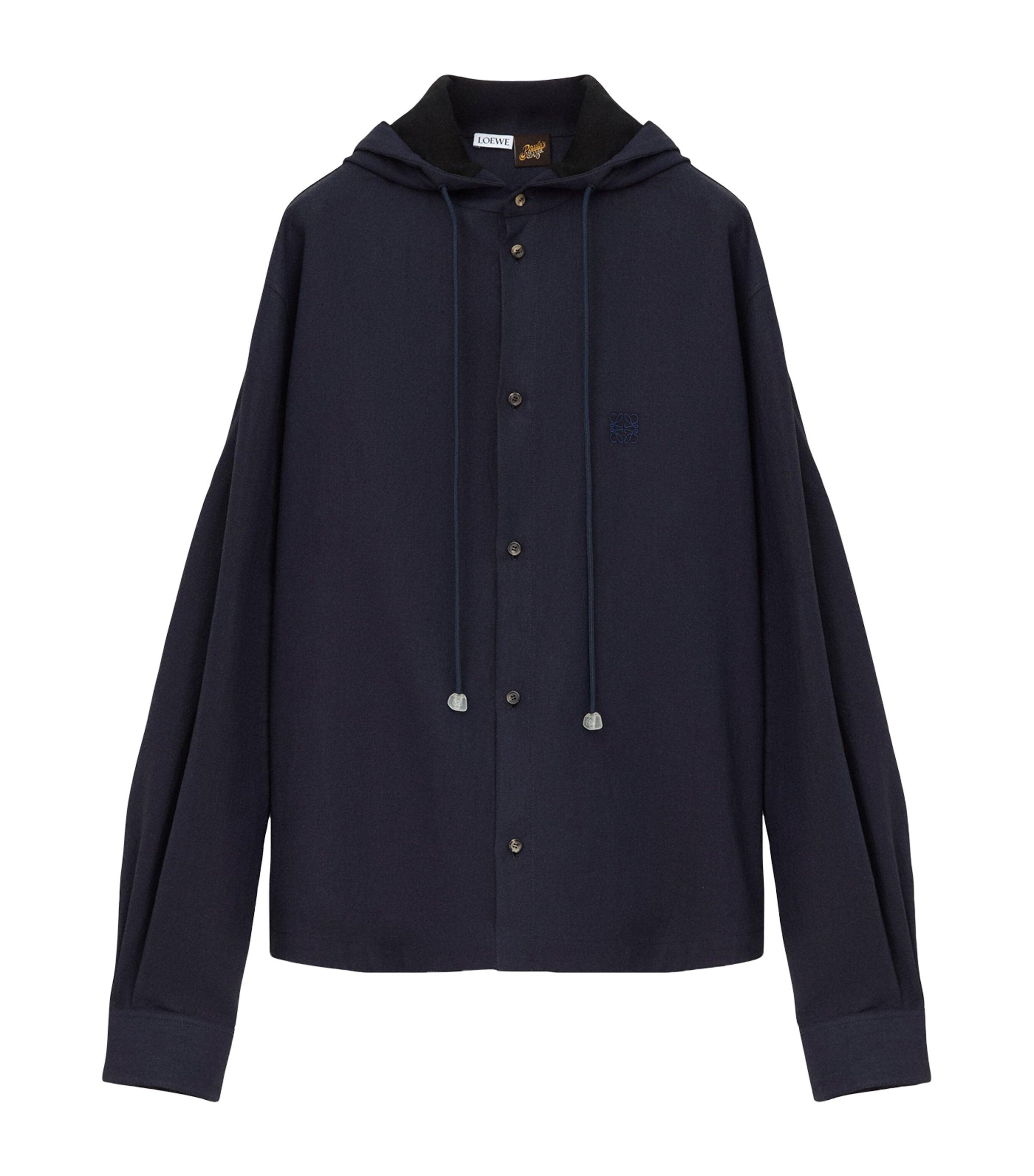 LOEWE x Paula's Ibiza Linen-Blend Hooded Anagram Shirt by LOEWE