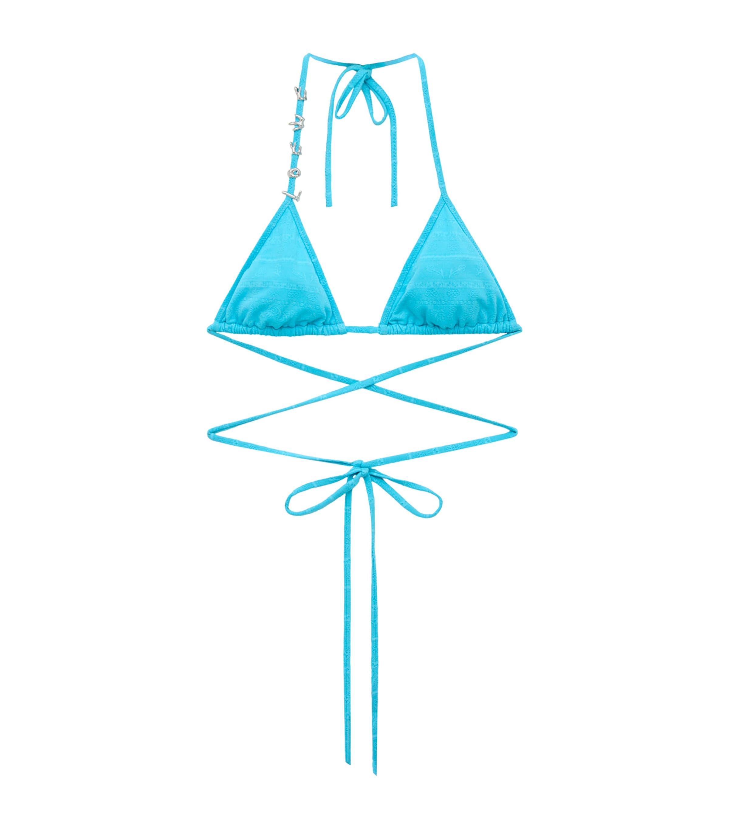 LOEWE x Paula’s Ibiza Logo Bikini Top by LOEWE