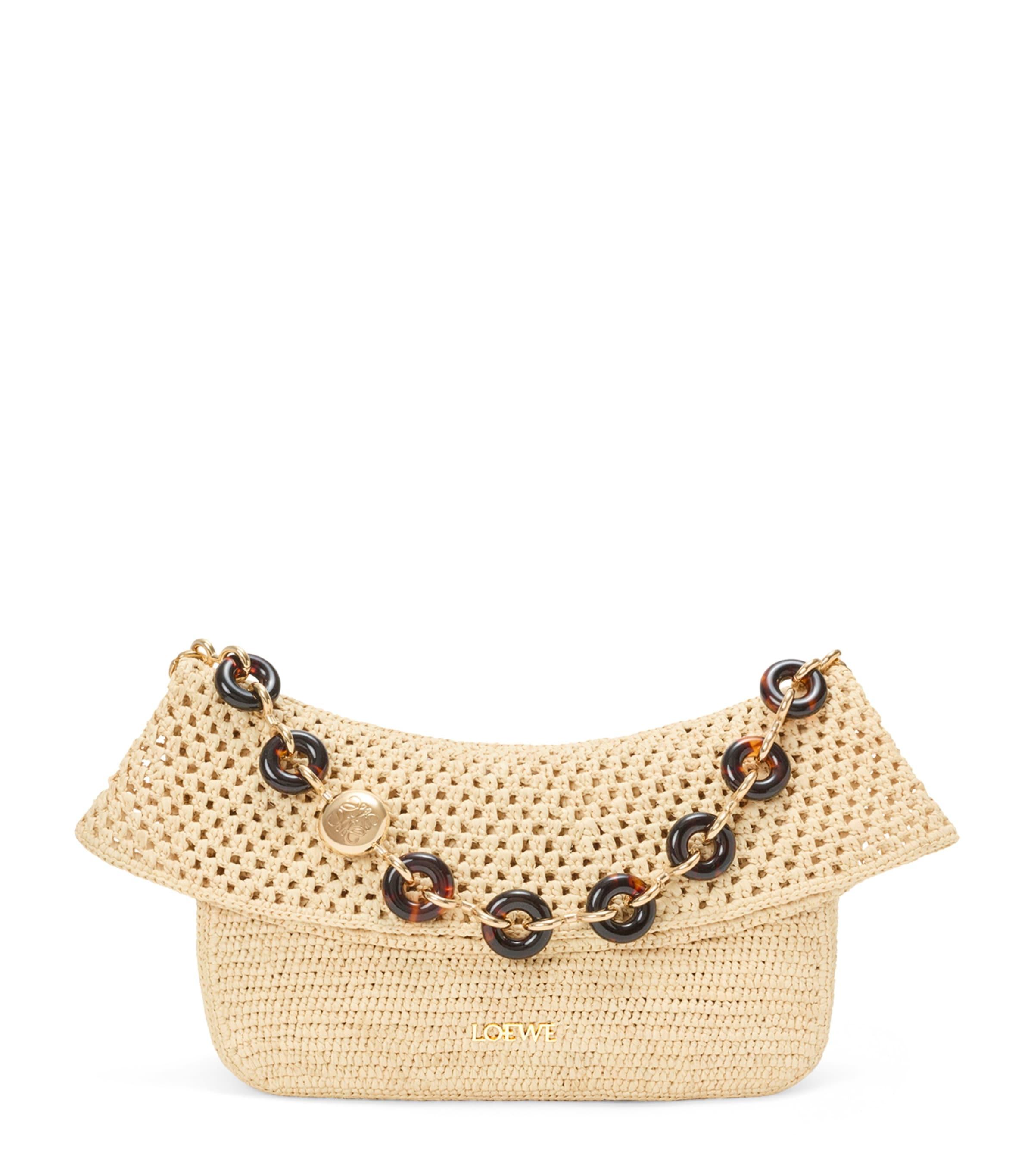 LOEWE x Paula's Ibiza Medium Raffia Ola Bag Shoulder Bag by LOEWE