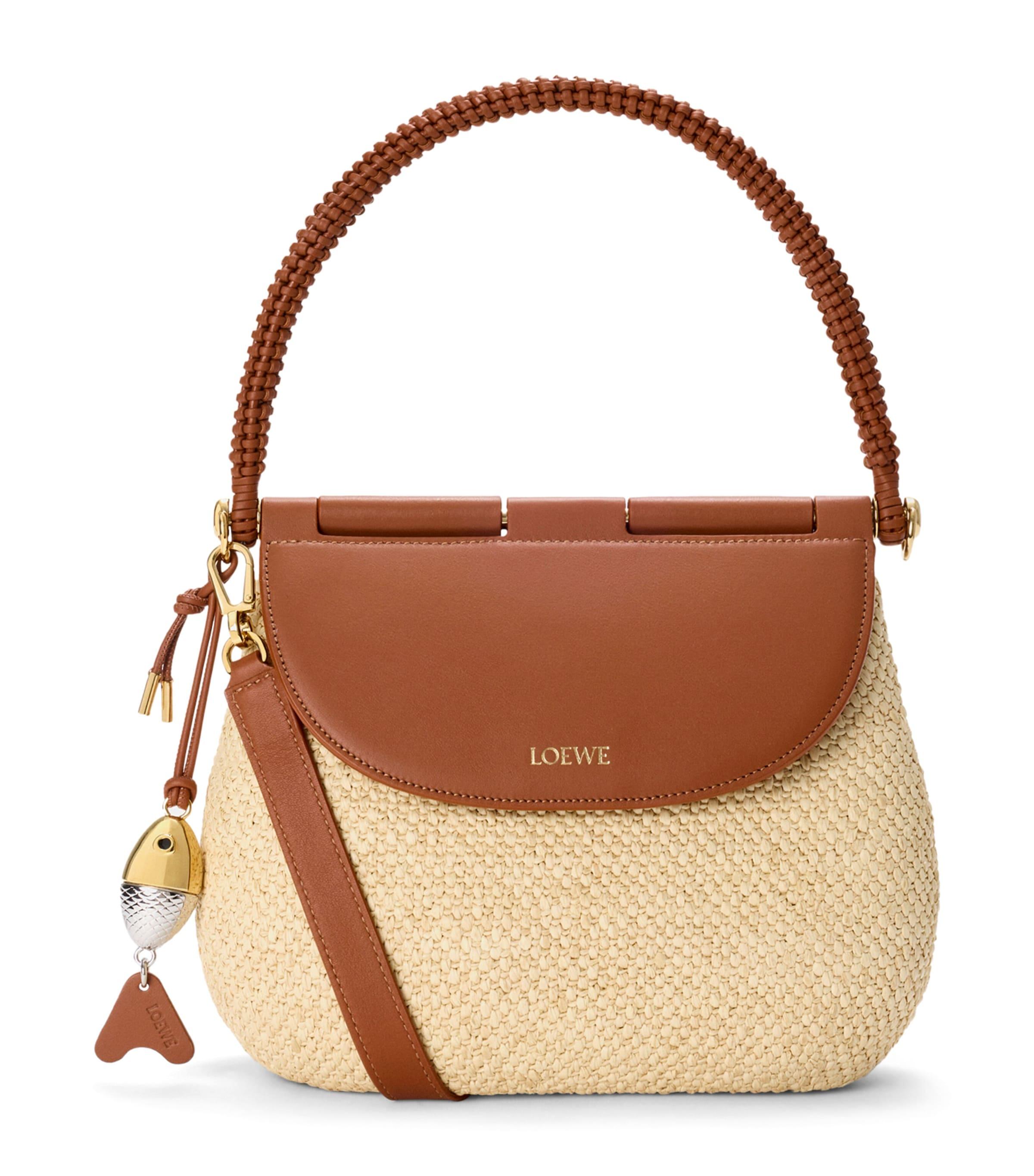 LOEWE x Paula’s Ibiza Medium Raffia Pescador Shoulder Bag by LOEWE