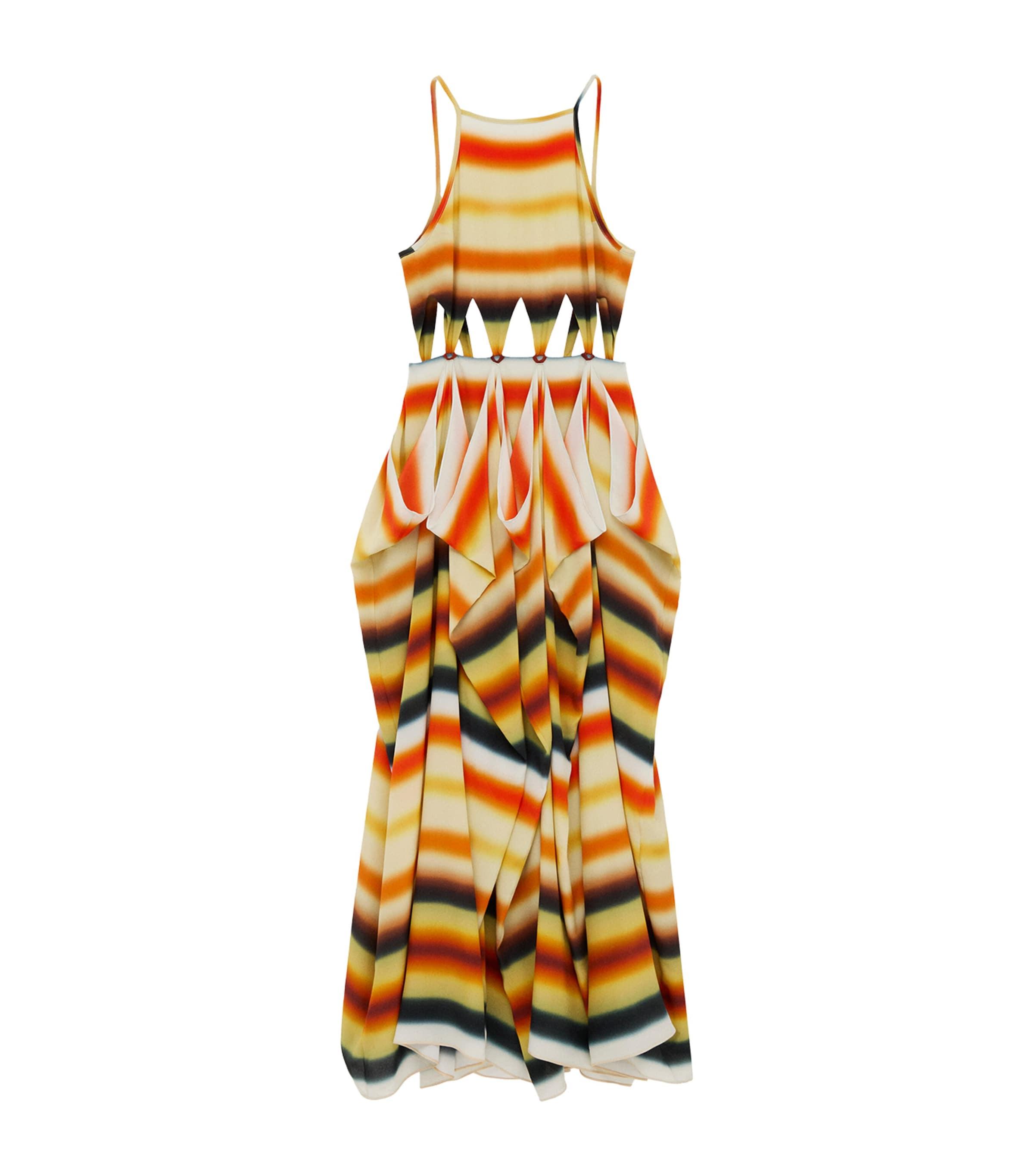 LOEWE x Paula’s Ibiza Silk Striped Maxi Dress by LOEWE
