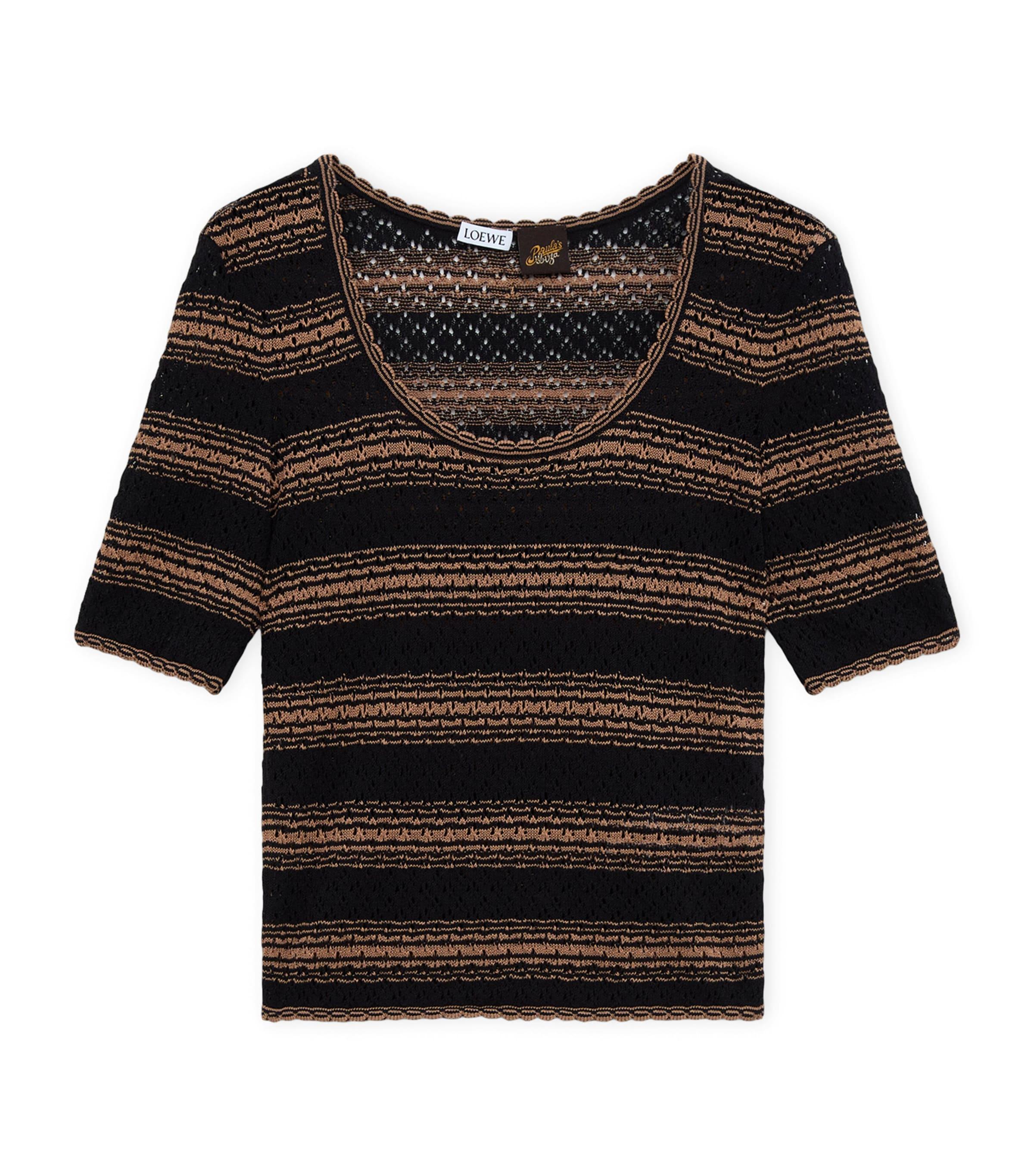 LOEWE x Paula's Ibiza Stripe Short-Sleeve Sweater by LOEWE