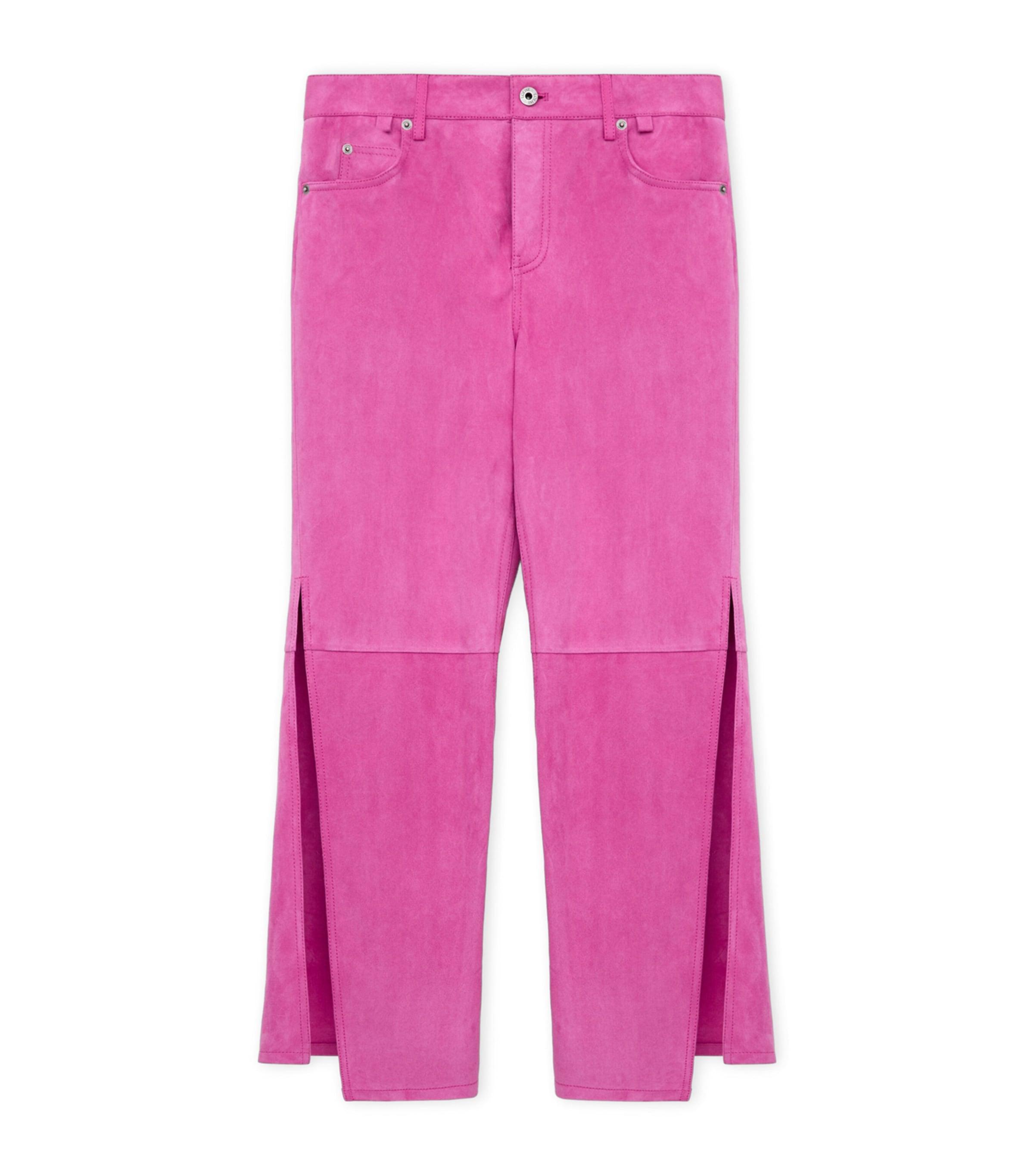 LOEWE x Paula's Ibiza Suede Split-Leg Flared Trousers by LOEWE