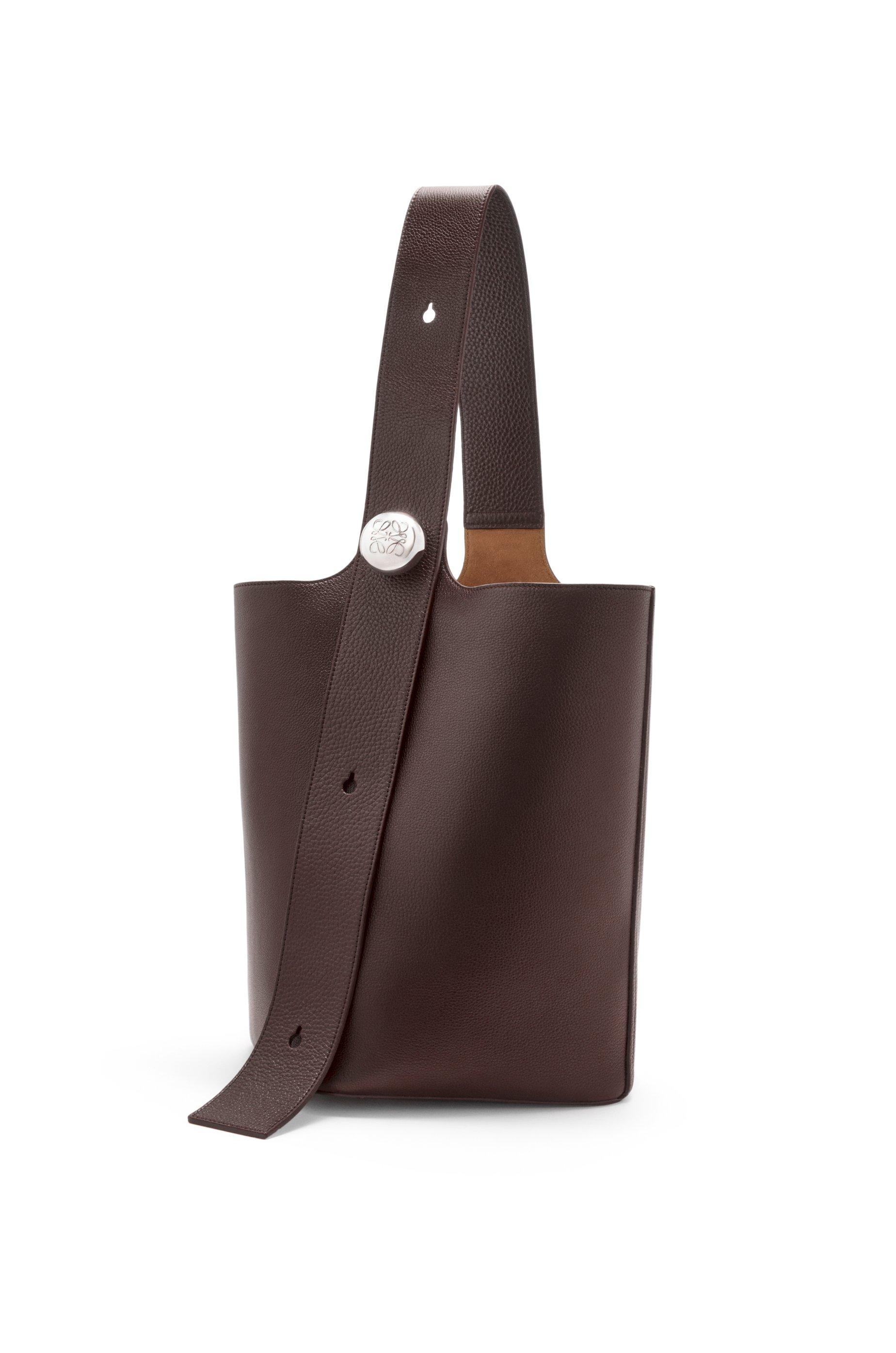 Large Pebble bucket in supple grained calfskin by LOEWE