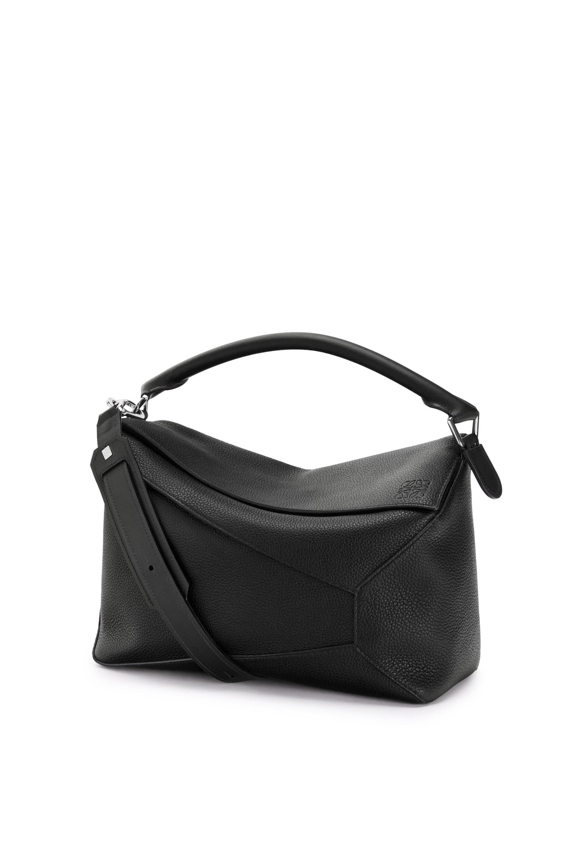 Large Puzzle bag in grained calfskin by LOEWE