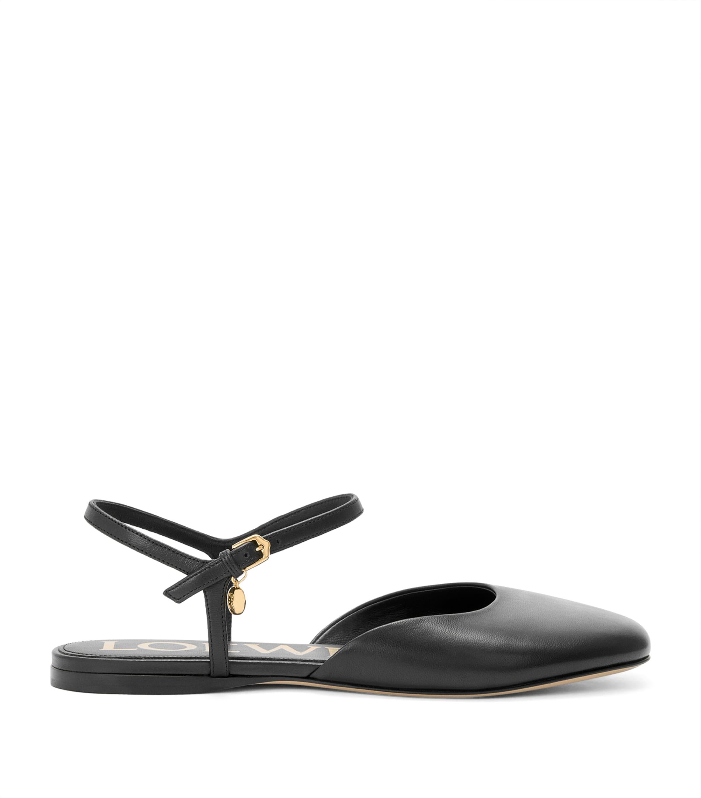 Leather Ankle-Strap Toy Ballet Flats by LOEWE