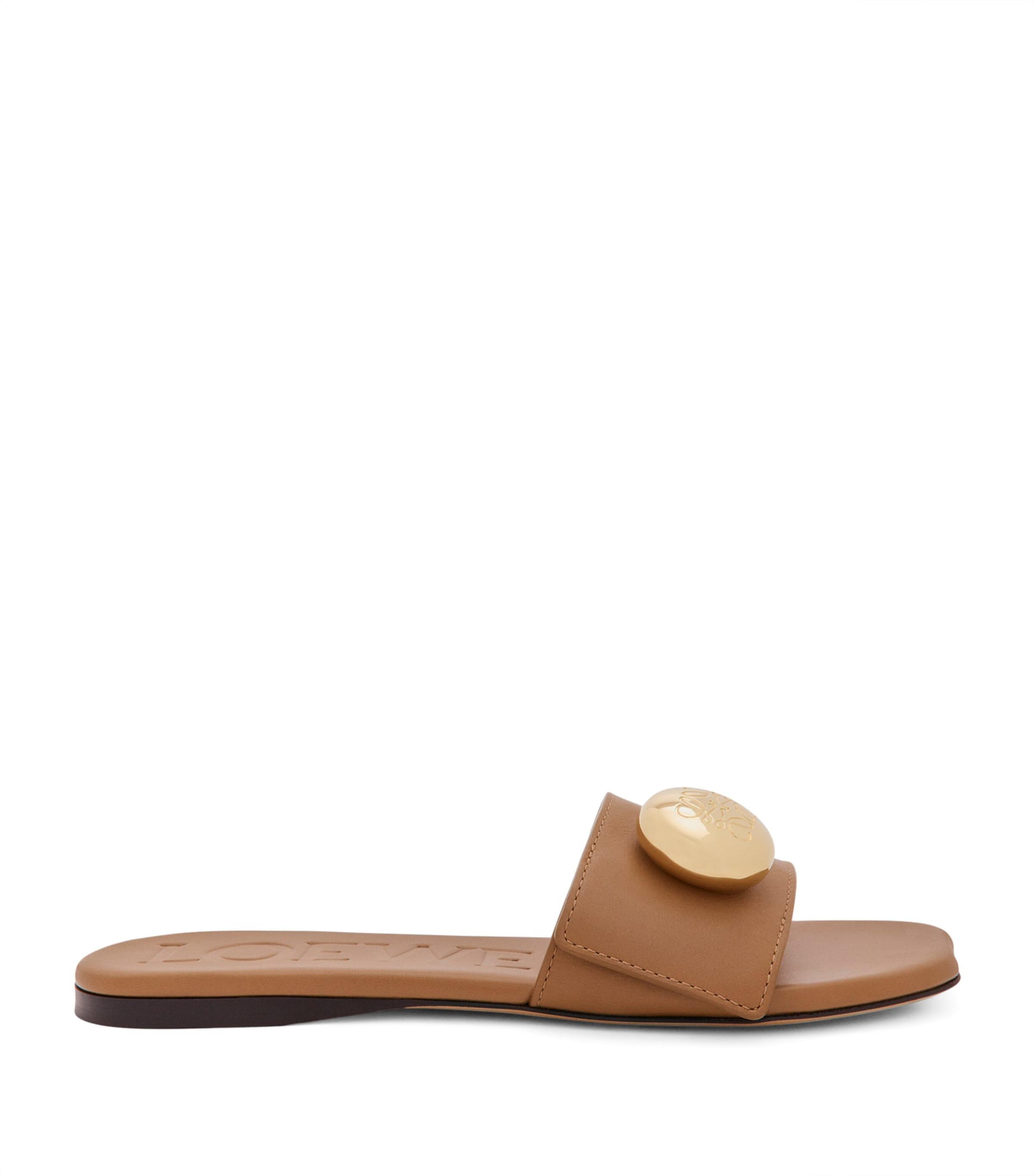 Leather Pebble Sandals by LOEWE
