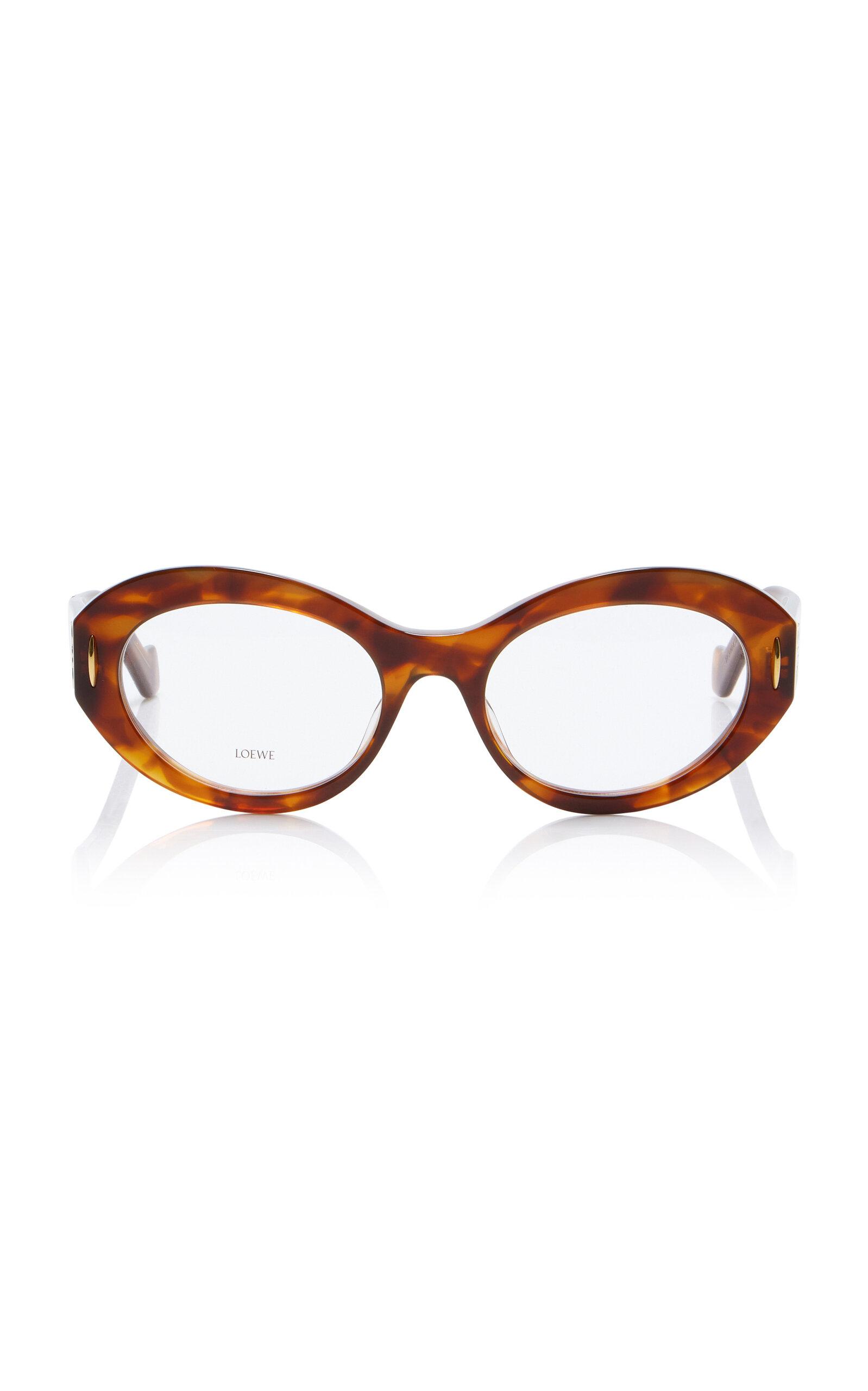 Loewe Anagram Round-Frame Acetate Glasses - Moda Operandi by LOEWE