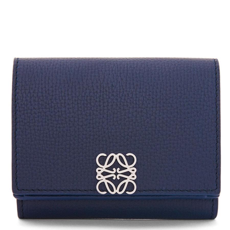 Loewe Anagram Trifold Wallet in Abyss Blue by LOEWE
