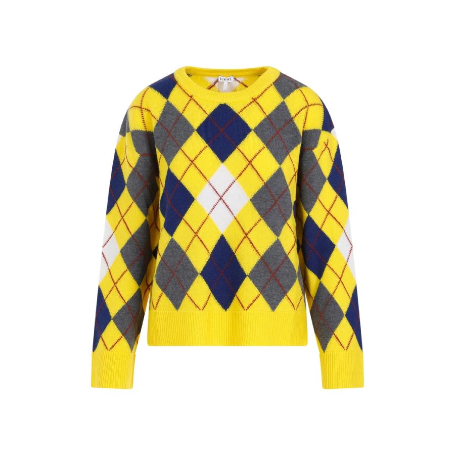 Loewe Argyle Ribbed Collar Knitted Jumper by LOEWE