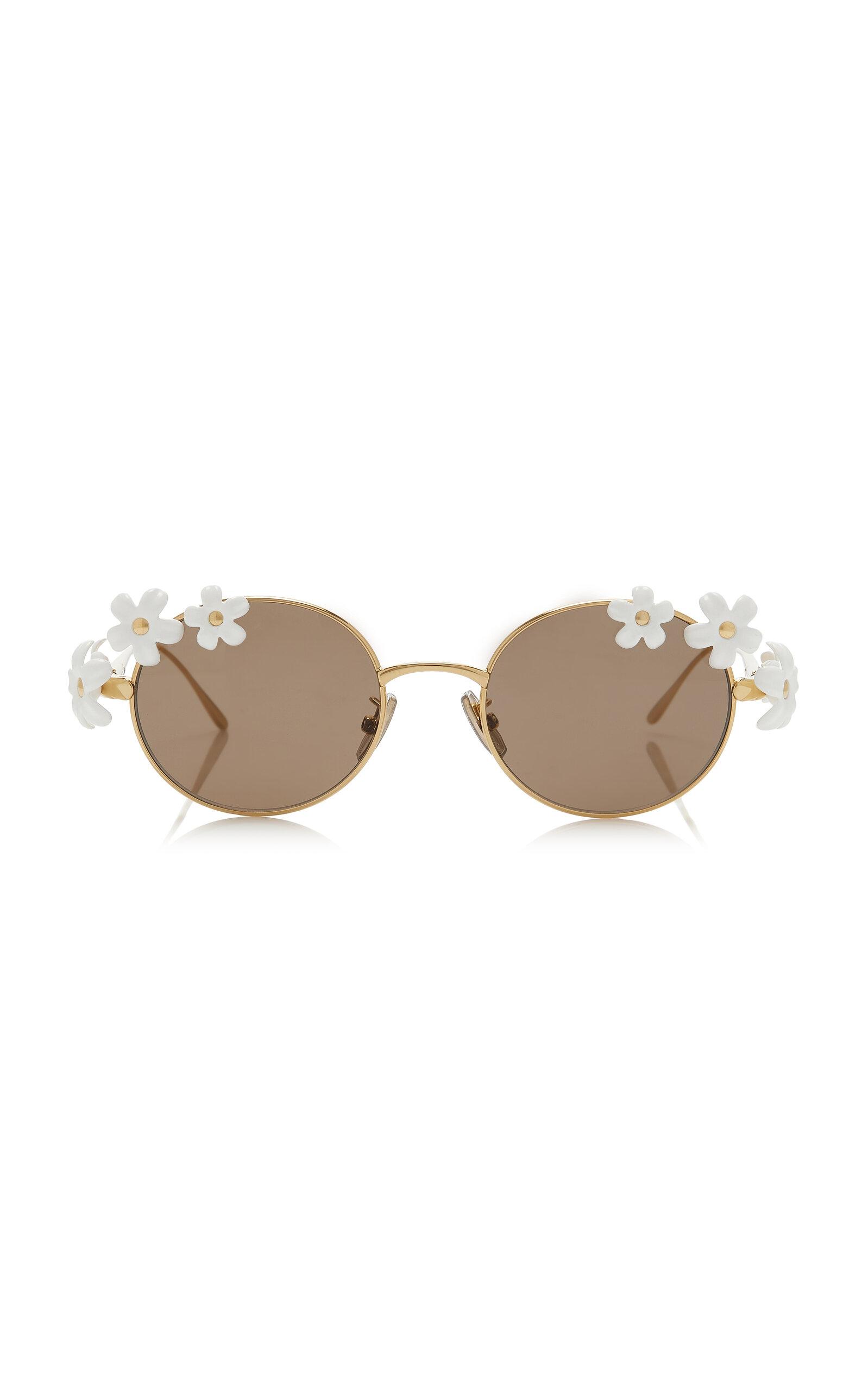 Loewe - Daisy Field Round-Frame Metal Sunglasses - Brown - - Moda Operandi by LOEWE Loewe - Daisy Field Round-Frame Metal Sunglasses - Brown - - Moda Operandi by LOEWE