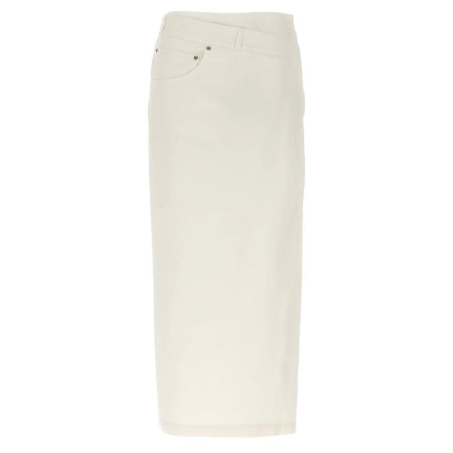 Loewe Deconstructed Cotton Denim Skirt by LOEWE