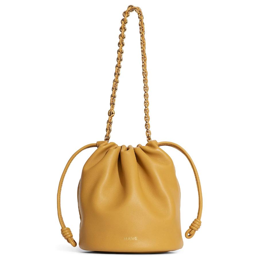 Loewe Flamenco Purse Bucket Bag in Sahara by LOEWE