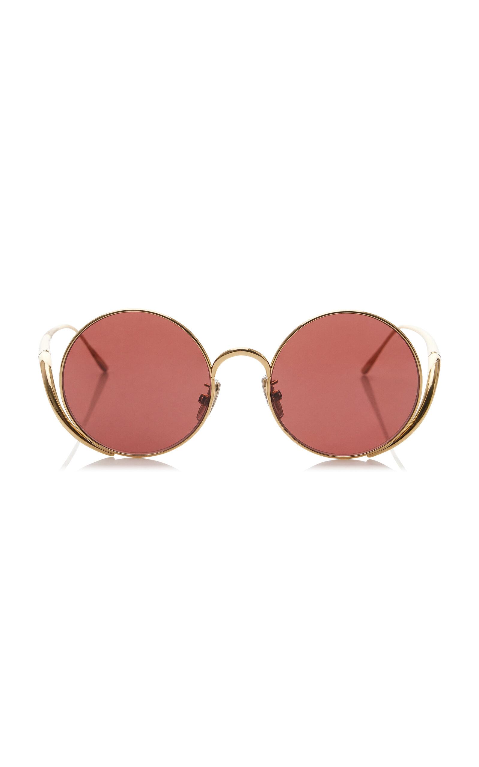 Loewe Island Round-Frame Metal Sunglasses - Moda Operandi by LOEWE