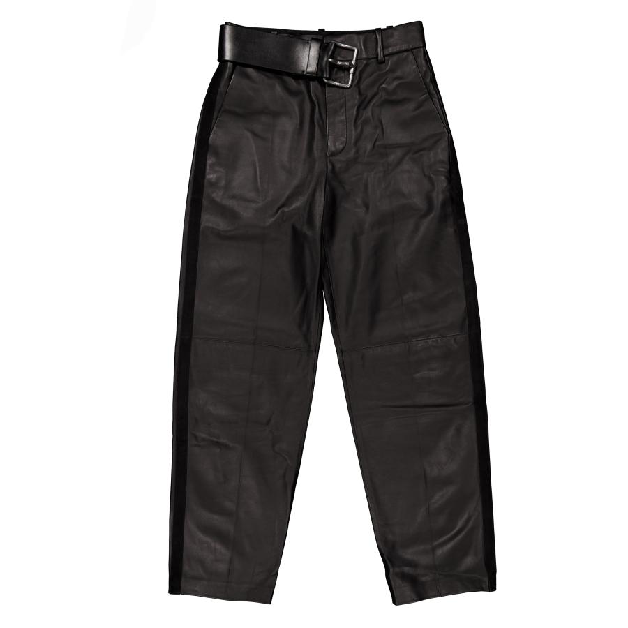 Loewe Nappa Lambskin Belted Trousers by LOEWE
