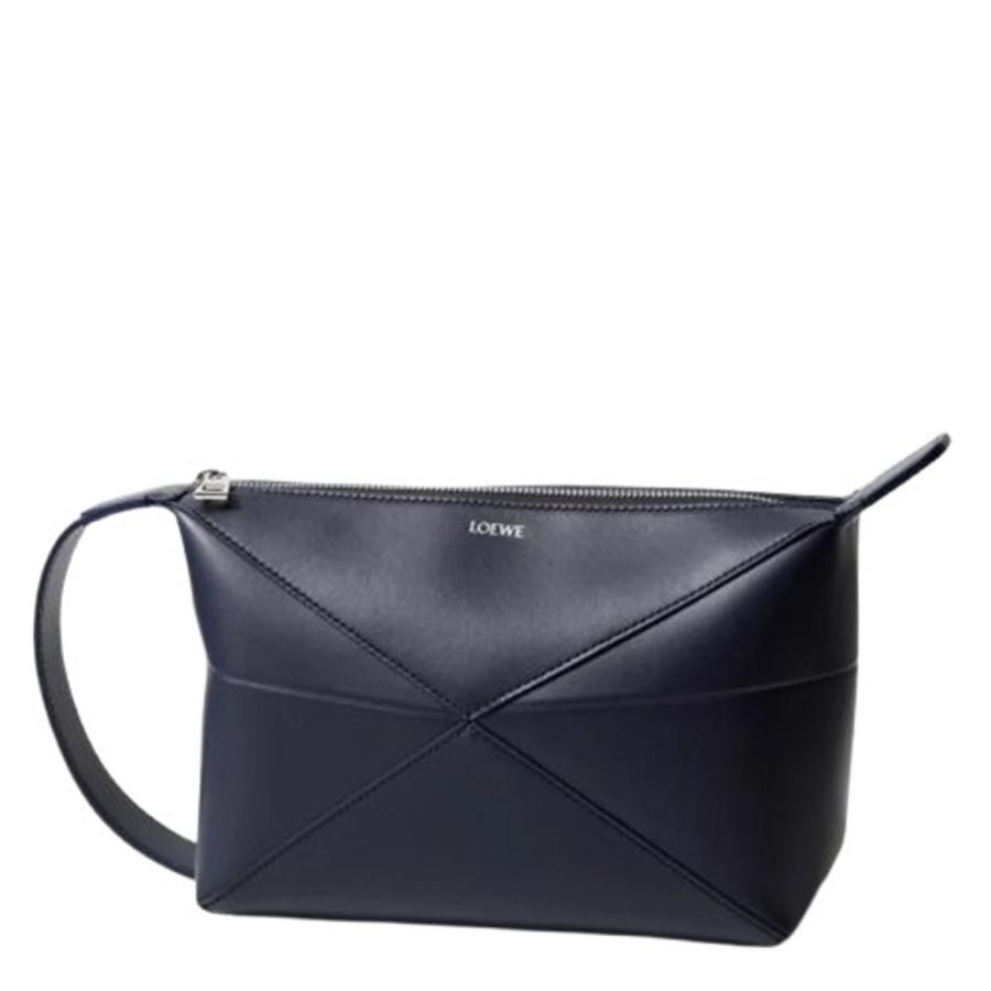 Loewe Puzzle Fold Wash Bag - Abyss Blue by LOEWE
