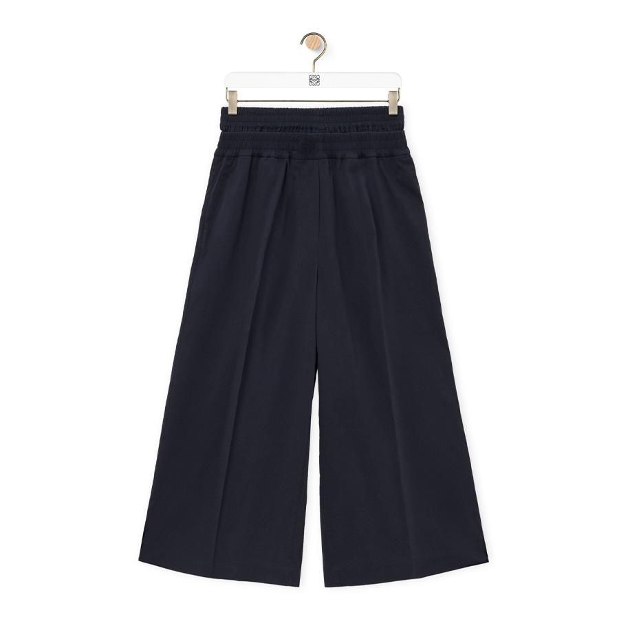 Loewe Womens Cropped Trousers In Cotton And Silk by LOEWE