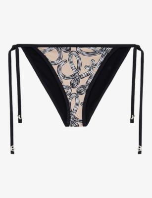 Loewe x Paula's Ibiza Anagram Tie-Side Bikini Bottoms by LOEWE