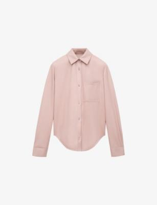 Loewe x Paula's Ibiza Long-Sleeve Brand-Embossed Leather Shirt by LOEWE