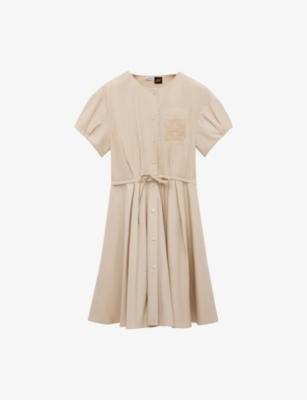 Loewe x Paula's Ibiza Puff-Sleeve Cotton-Poplin Mini Shirt Dress by LOEWE