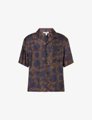 Loewe x Paula's Ibiza Short-Sleeve Silk Shirt by LOEWE