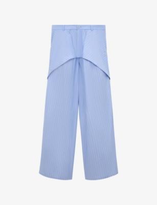 Loewe x Paula's Ibiza Stripe Wide-Leg Cotton Trousers by LOEWE