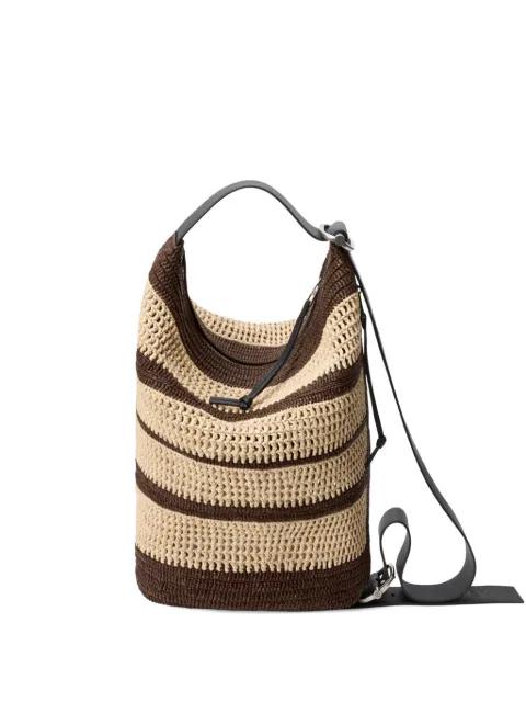 Loop striped interwoven shoulder bag by LOEWE