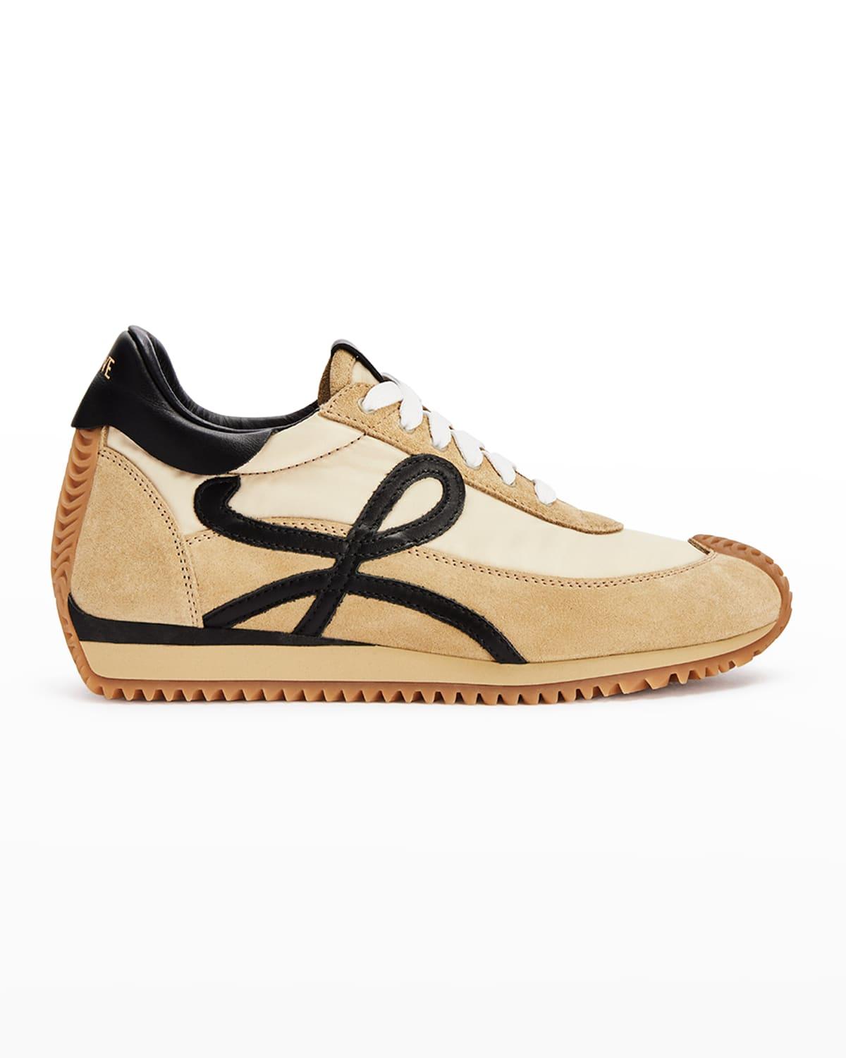 Men's Flow Runner 2.0 Nylon and Suede Sneakers by LOEWE