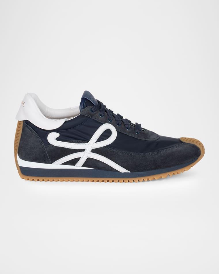 Men's Flow Runner Nylon and Suede Sneakers by LOEWE