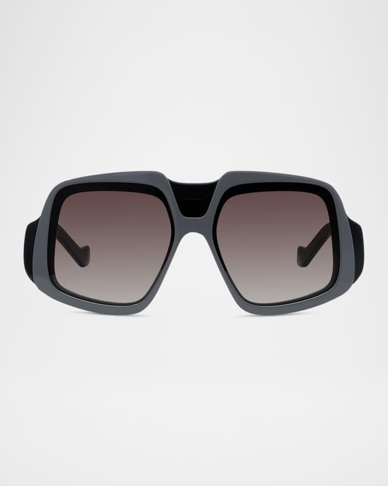 Men's Maxi-Anagram Plastic Square Sunglasses by LOEWE