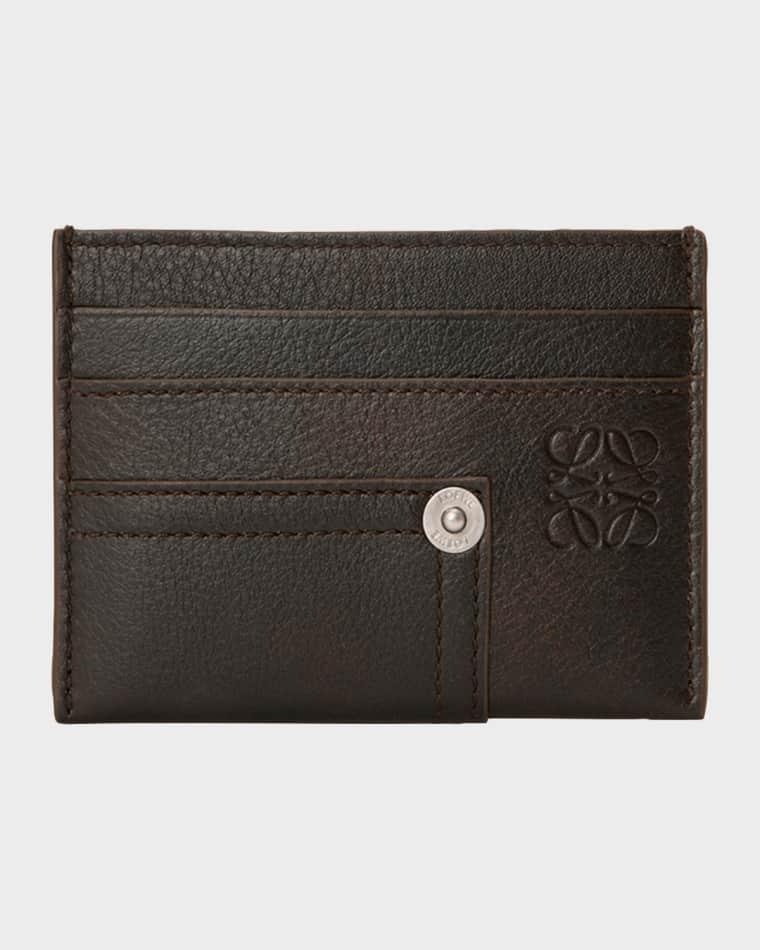 Men's Panta Plain Leather Cardcase by LOEWE