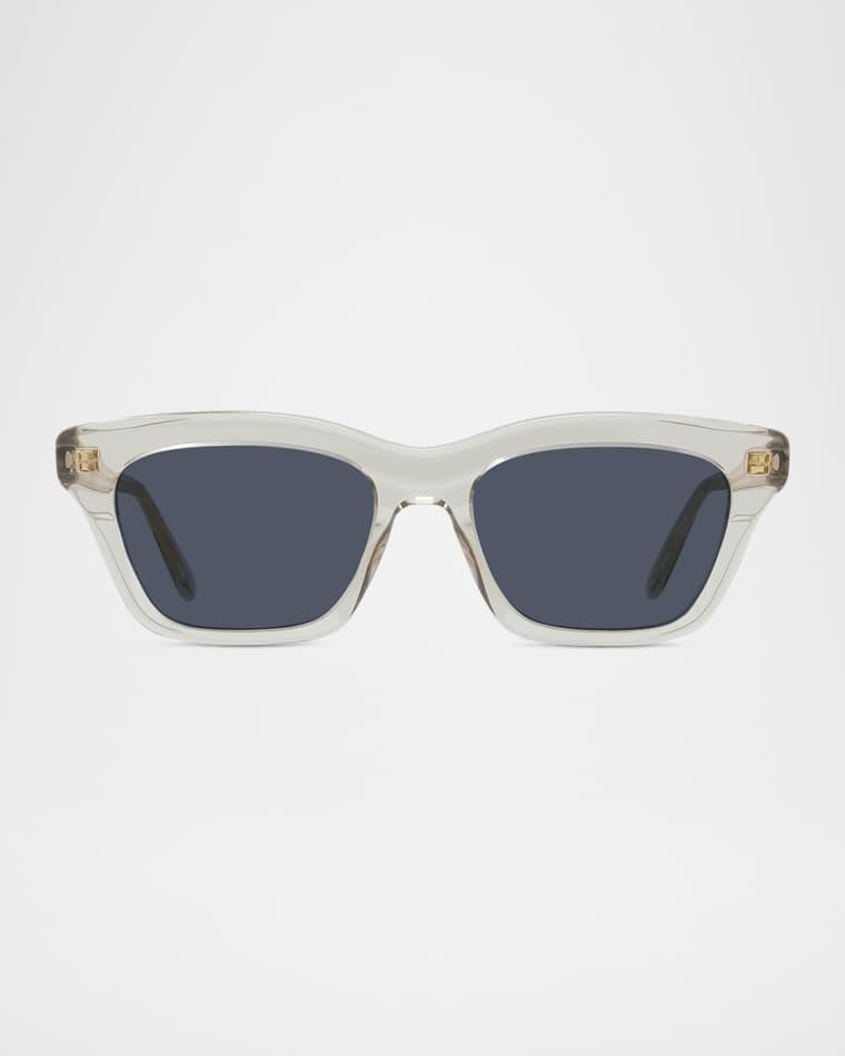 Men's Sigma Slim Acetate Rectangle Sunglasses by LOEWE