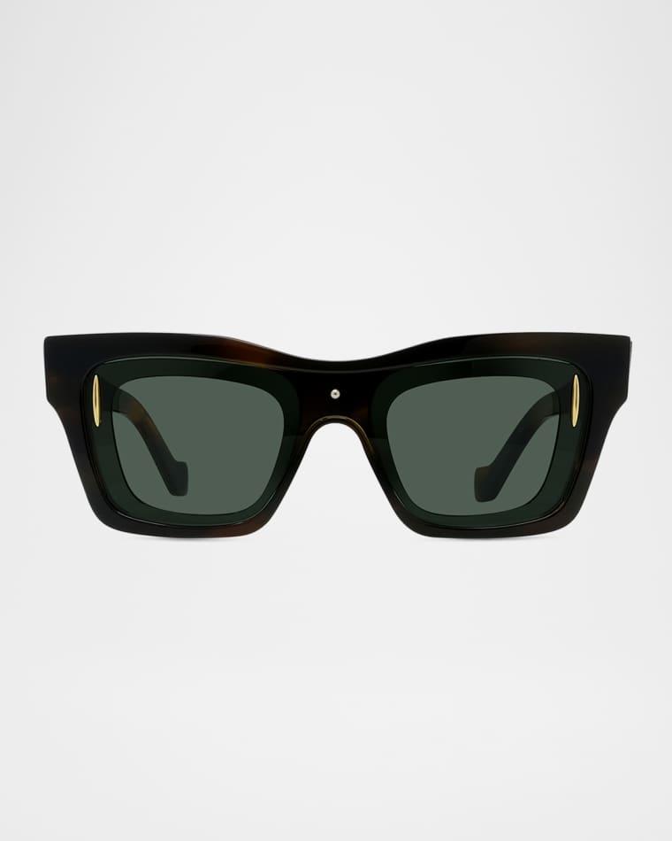 Men's Signature Layered Acetate Square Sunglasses by LOEWE