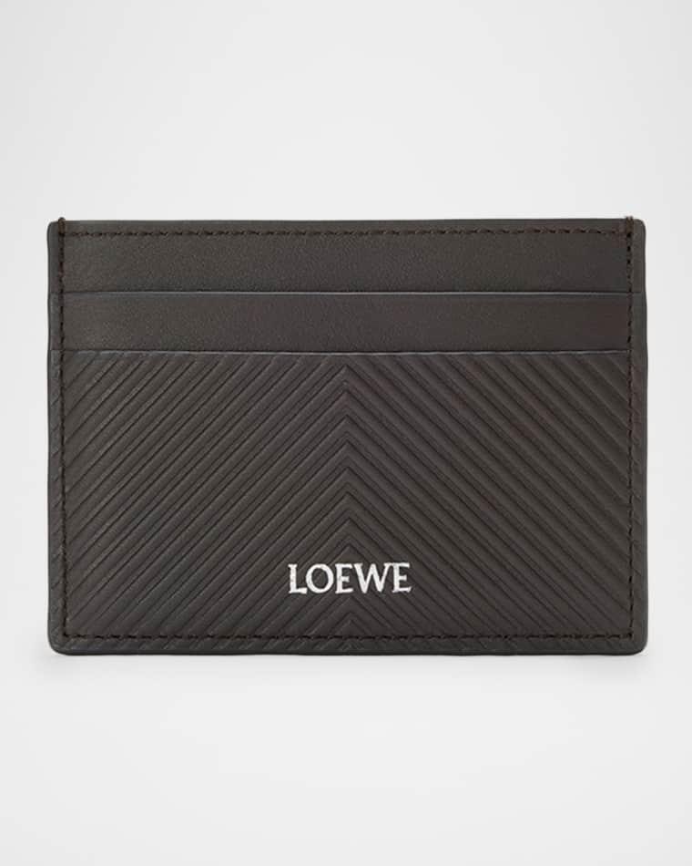 Men's Textured Leather Card Holder by LOEWE