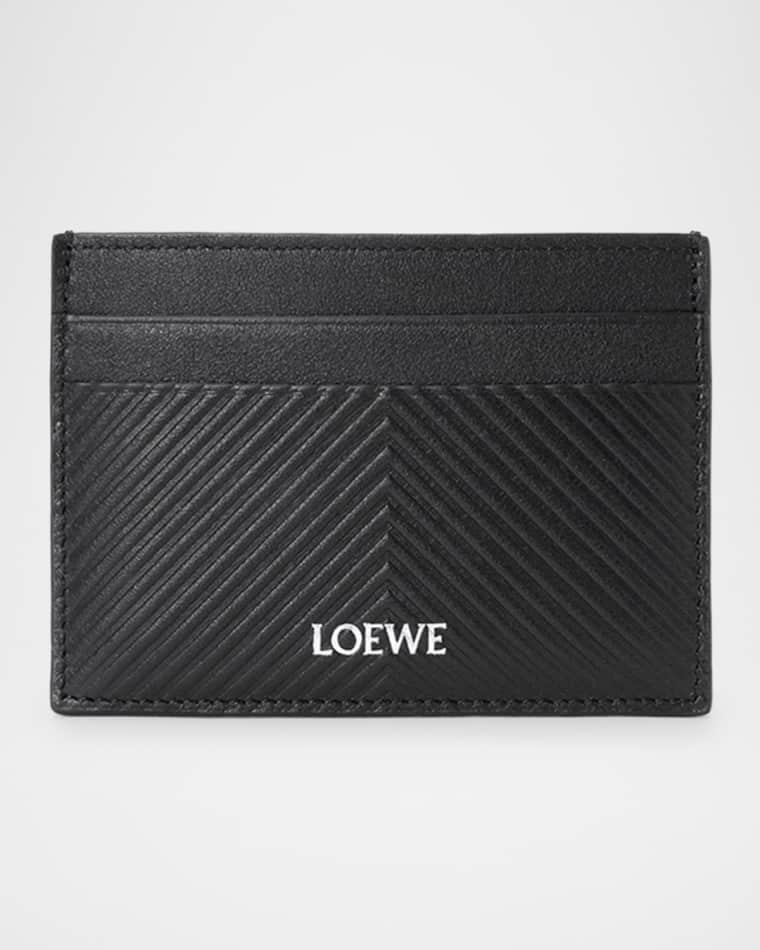 Men's Textured Leather Card Holder by LOEWE