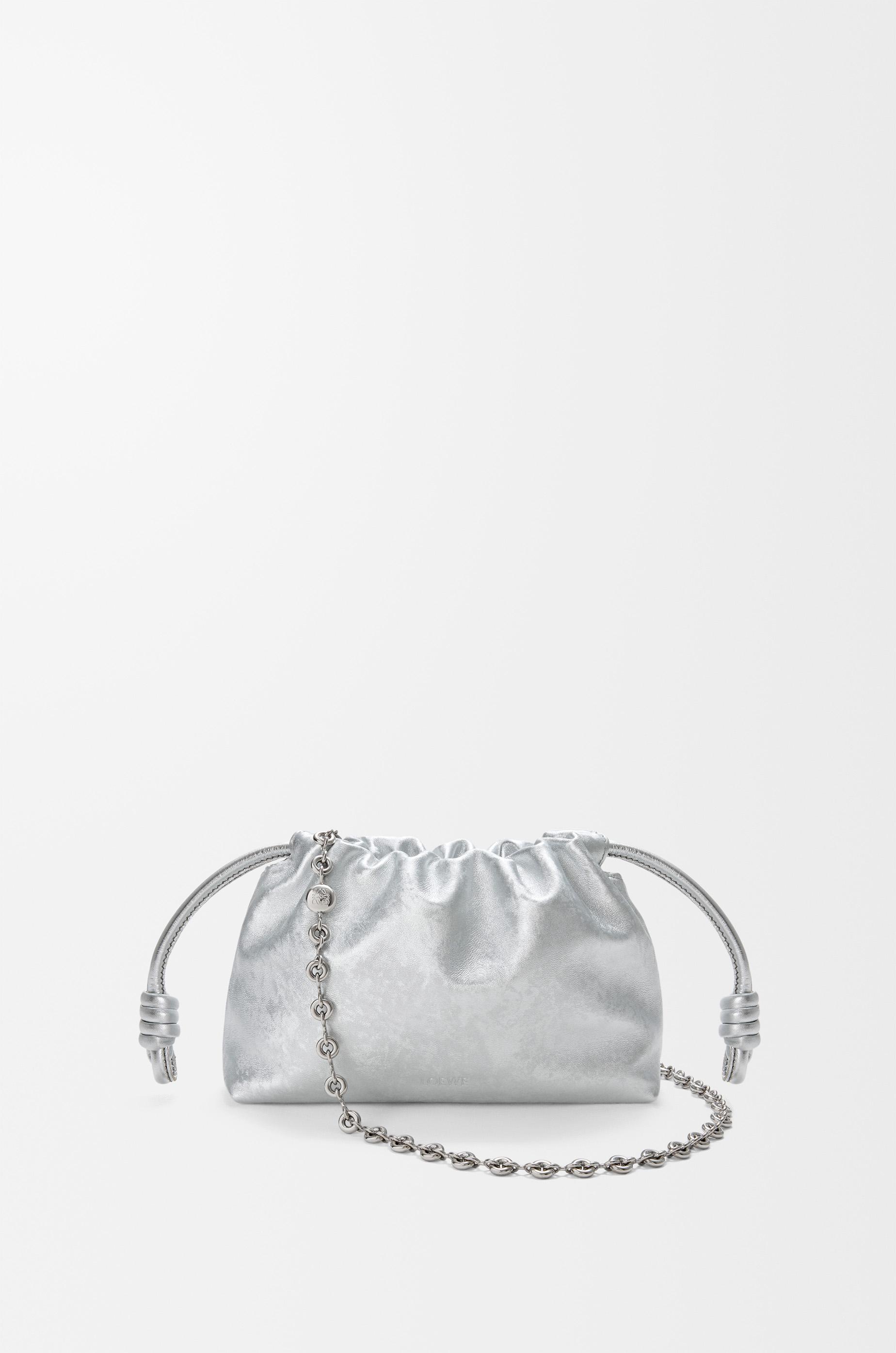Mini Flamenco purse in moiré printed calfskin by LOEWE