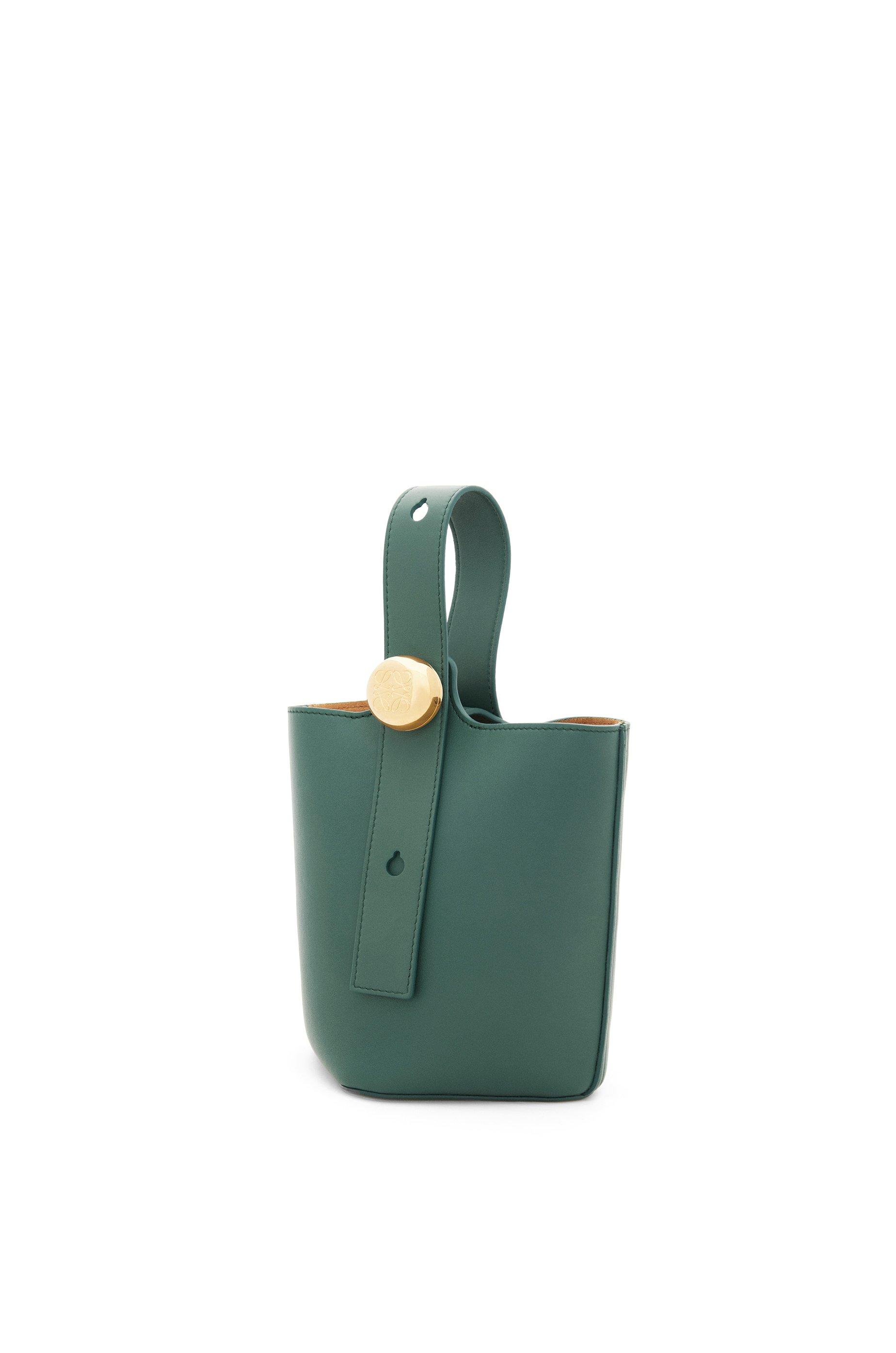 Mini Pebble bucket in mellow calfskin by LOEWE