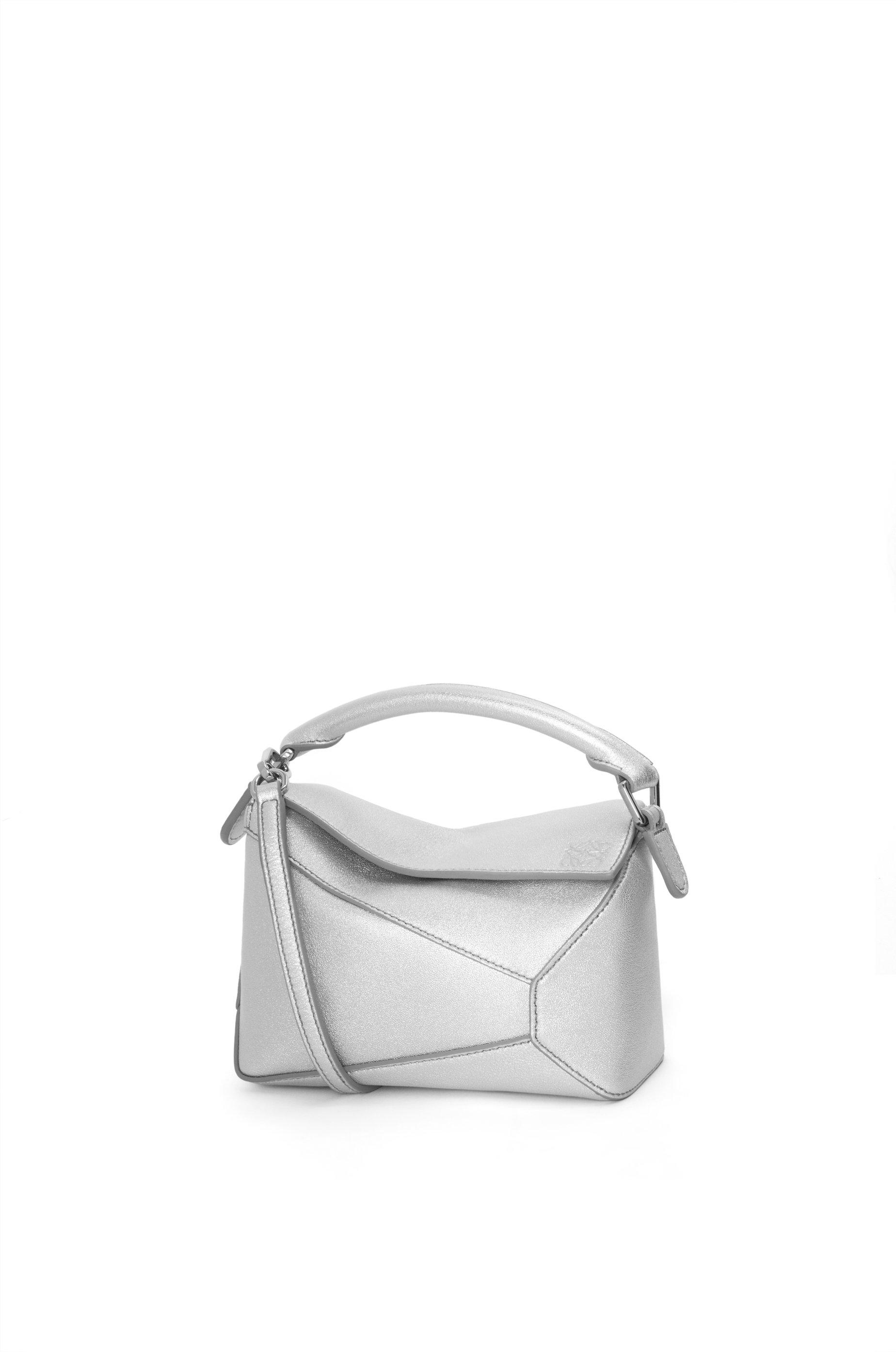 Mini Puzzle Edge bag in laminated lambskin by LOEWE