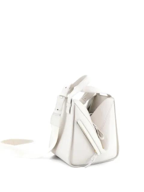 Monochrome Hammock Bag Leather Compact crossbody bag by LOEWE 