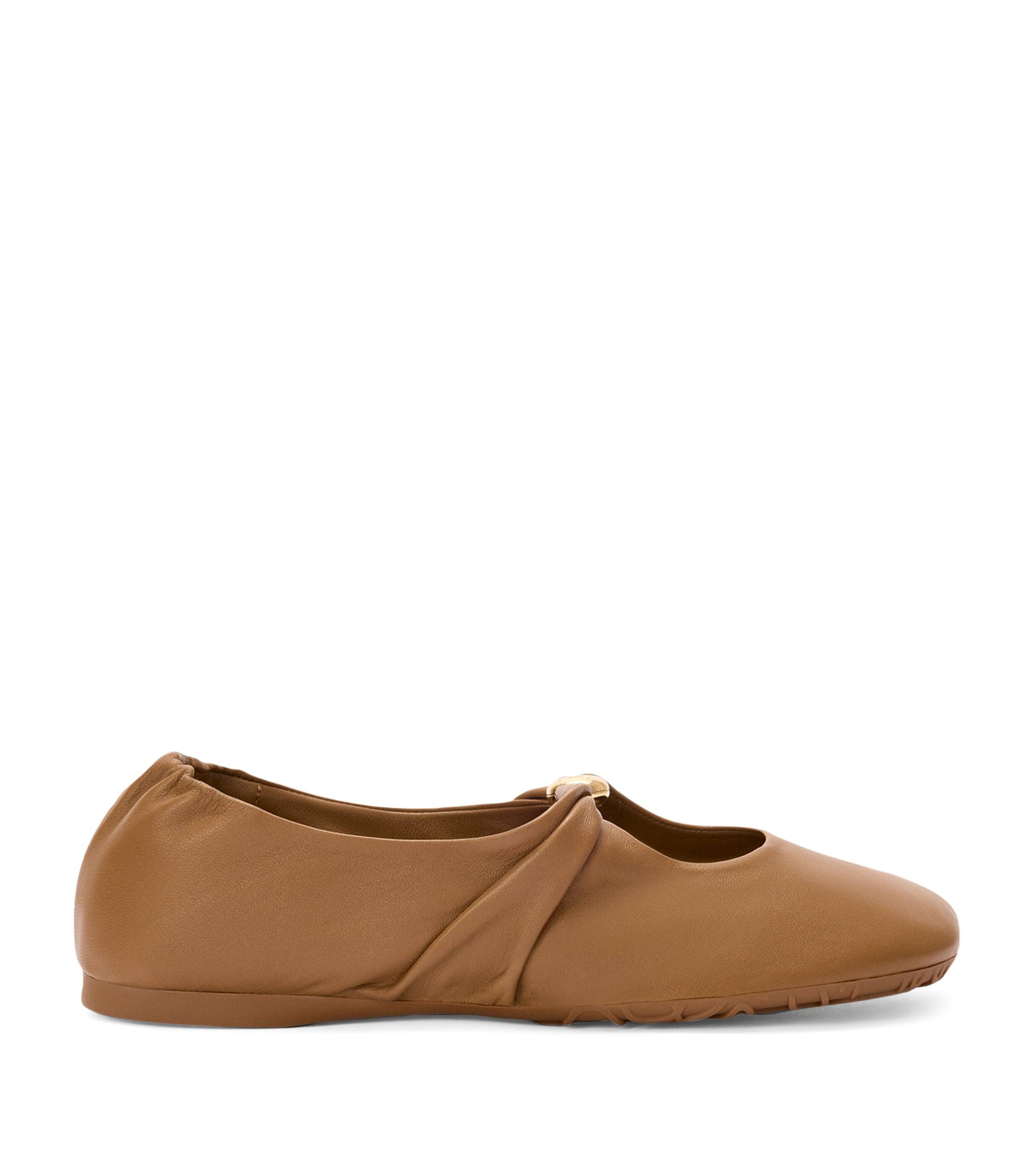 Nappa Leather Pebble Soft Ballet Flats by LOEWE