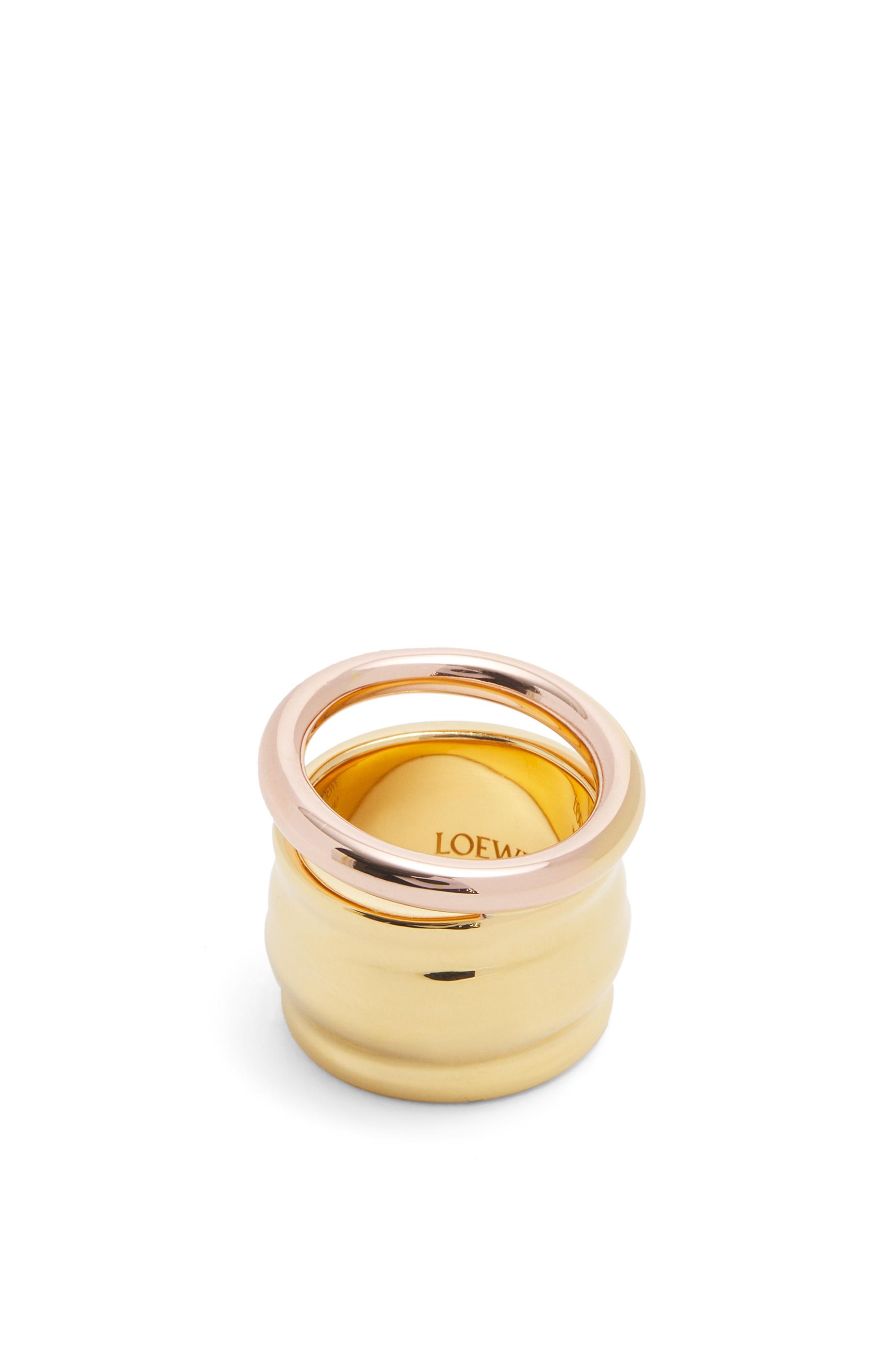 Nappa knot ring in sterling silver by LOEWE