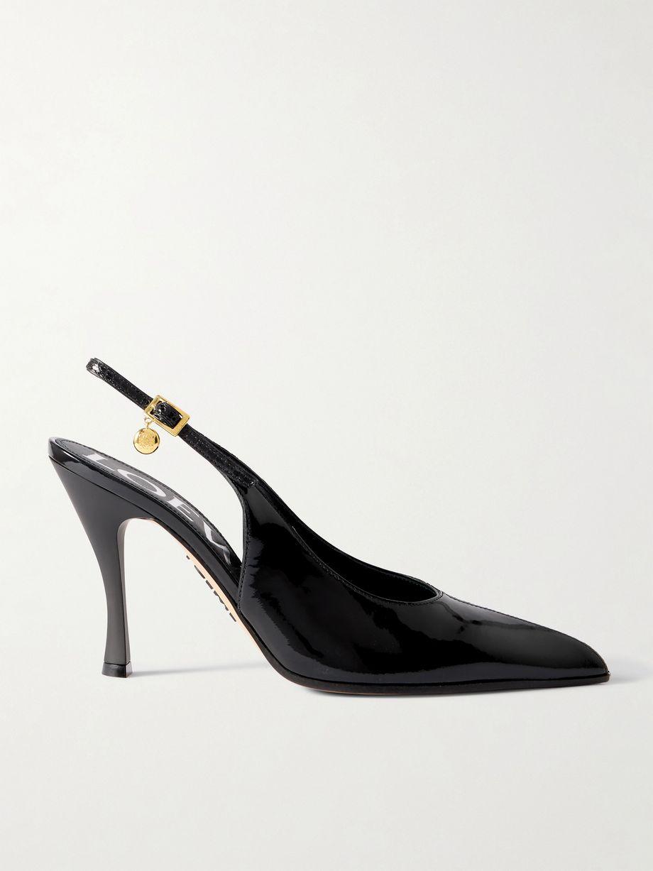 New Comic embellished paneled leather slingback pumps by LOEWE