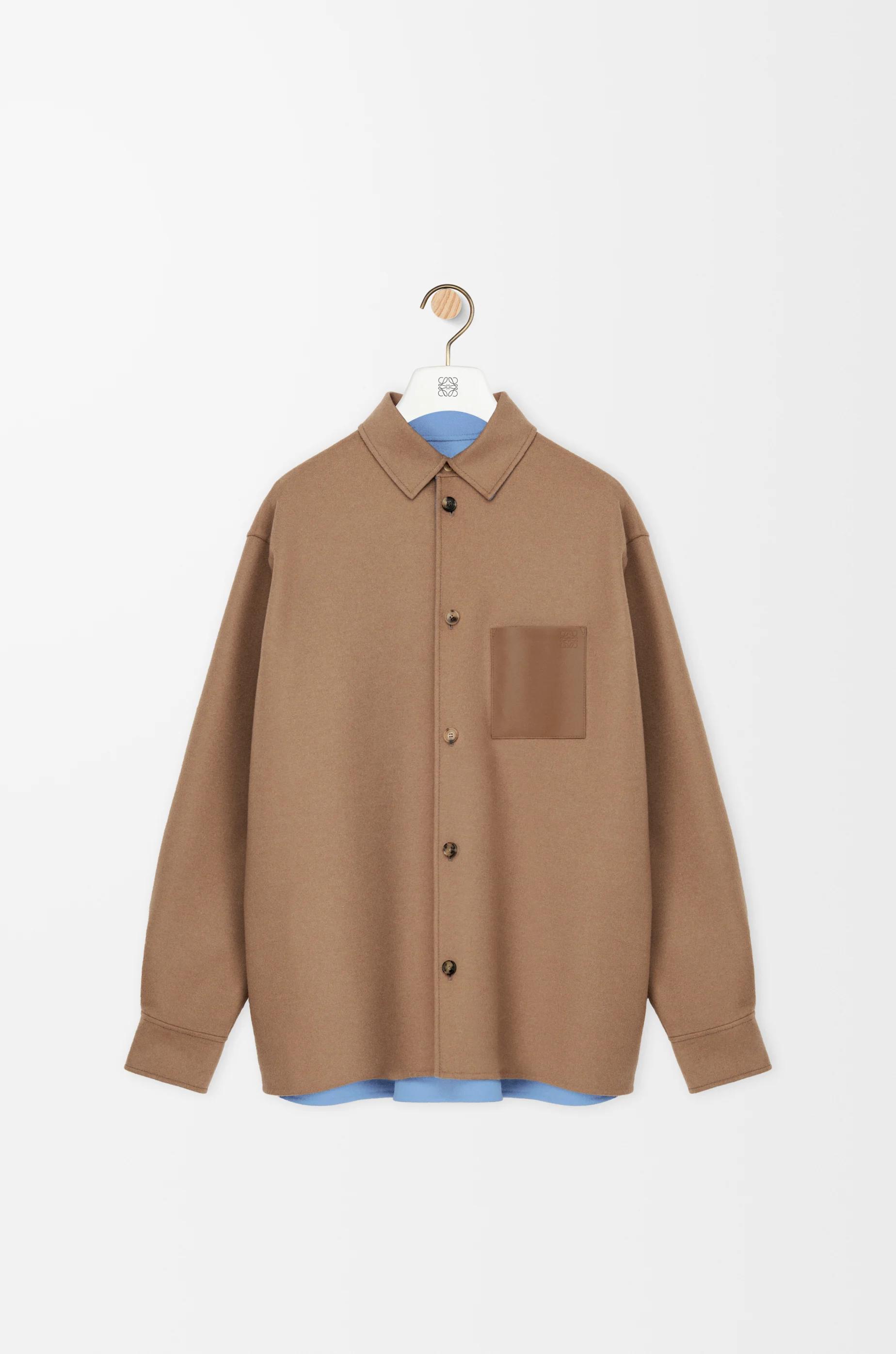 Overshirt in virgin wool and cashmere by LOEWE