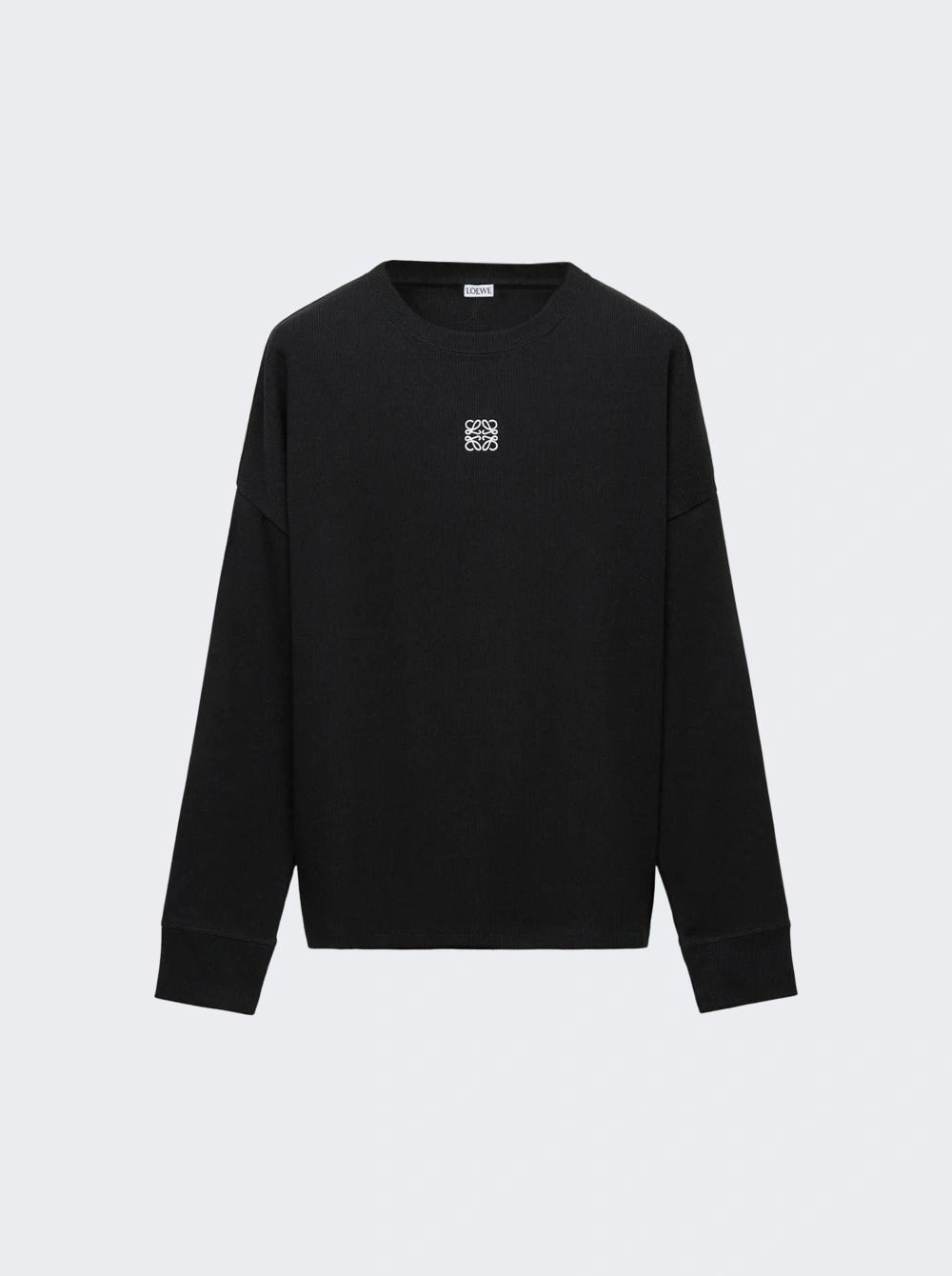 Oversized Long Sleeved Tee Black  | The Webster by LOEWE
