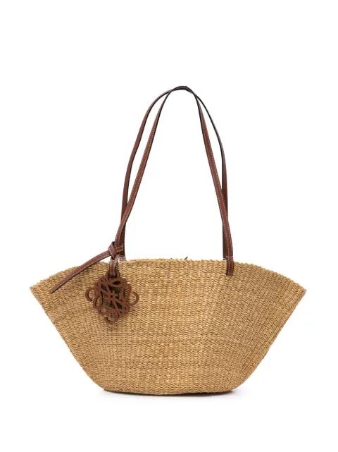 2010-2024 Paulas Ibiza Small Raffia Shell Basket tote bag by LOEWE PRE-OWNED