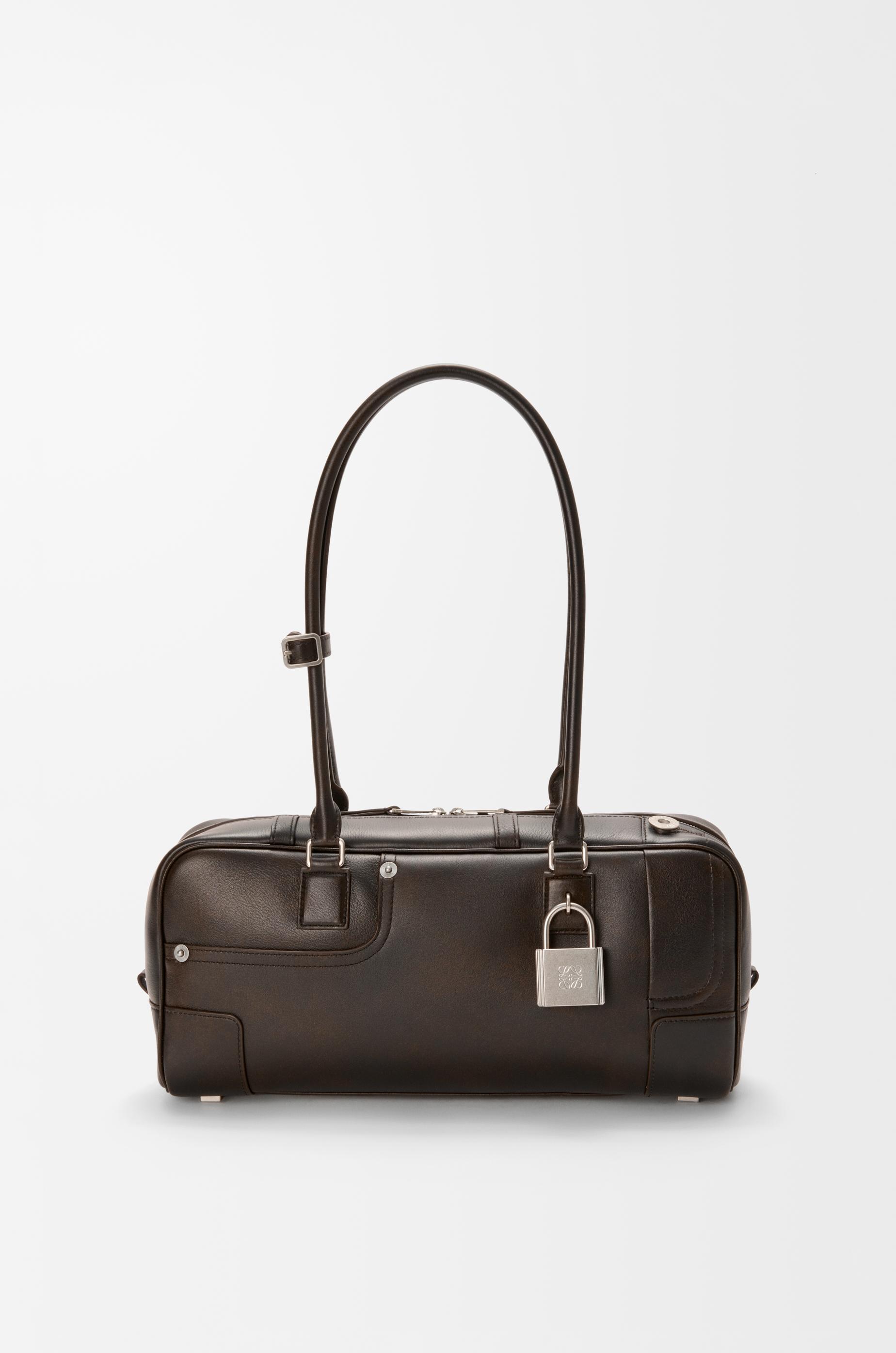 Panta Amazona 31 cropped bag in shiny calfskin by LOEWE
